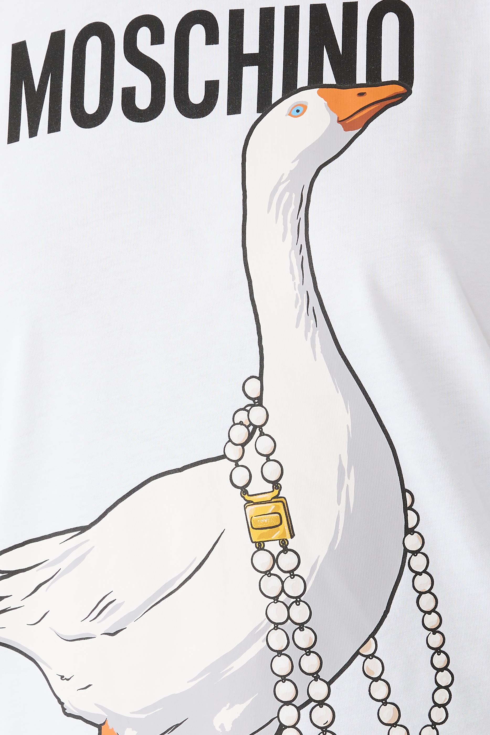 تيشيرت بقصة فضفاضة وشعار الماركة