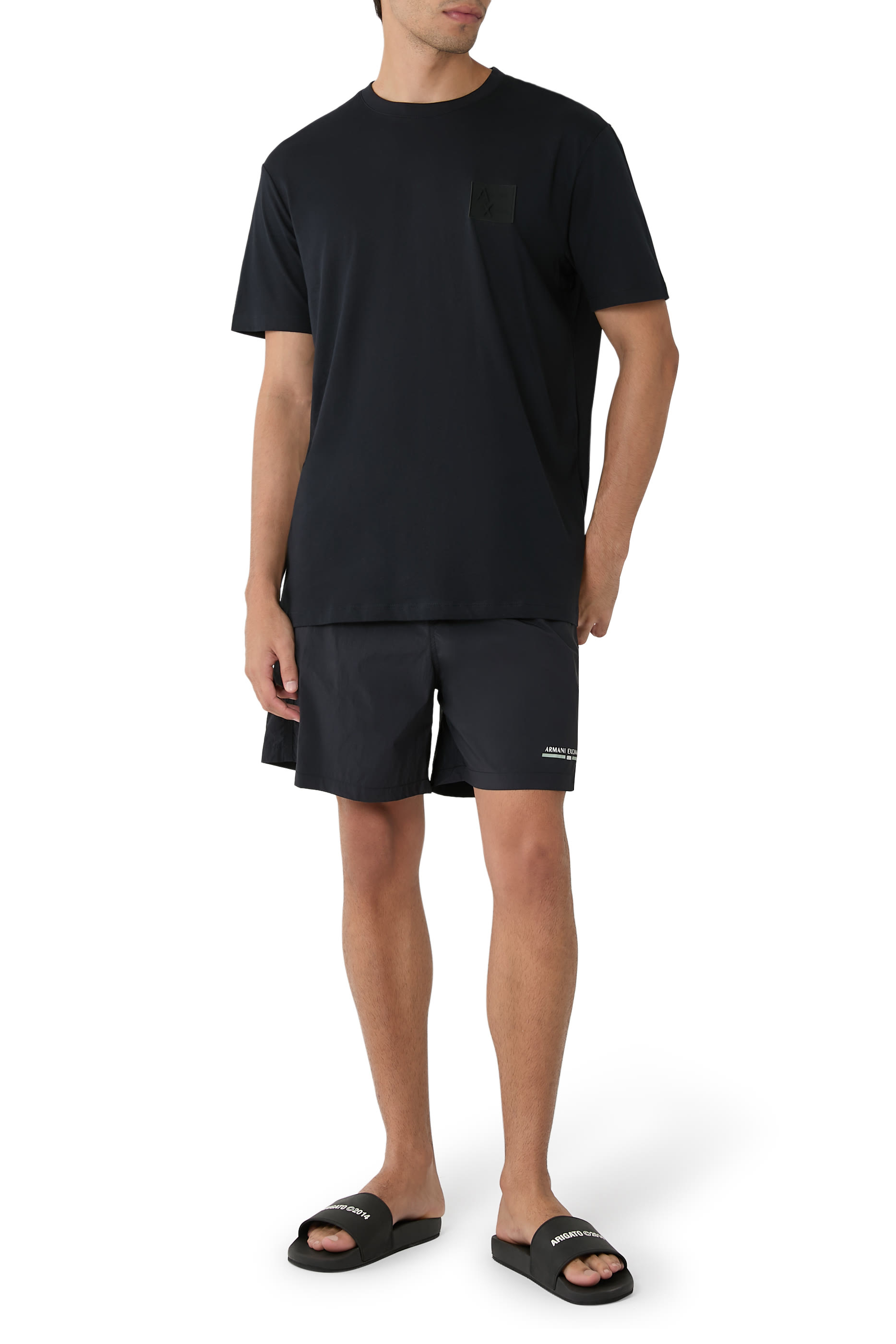 بوكسر سباحة مزين بشعار الماركة