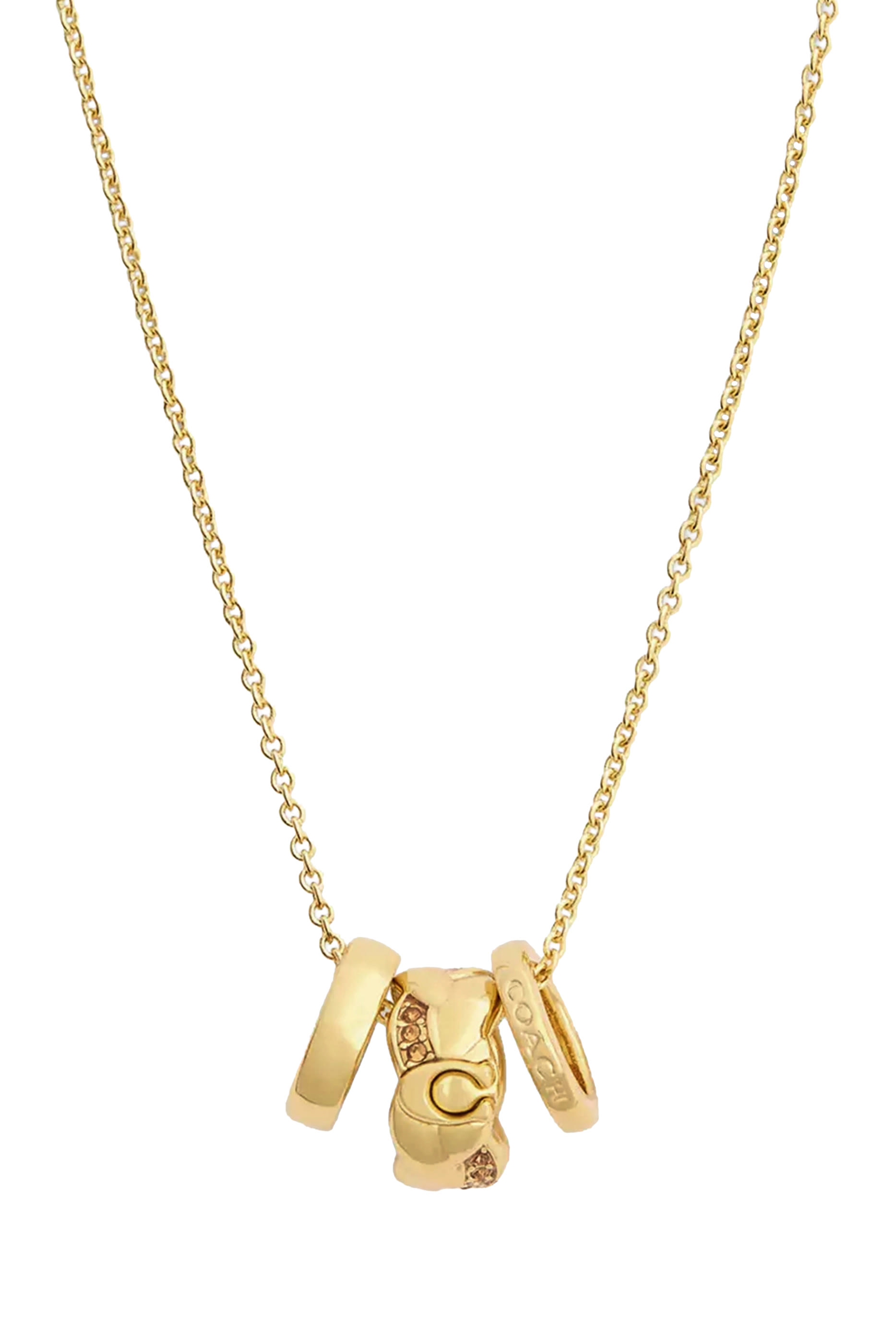 قلادة قصيرة بدلاية رونديل مجدولة