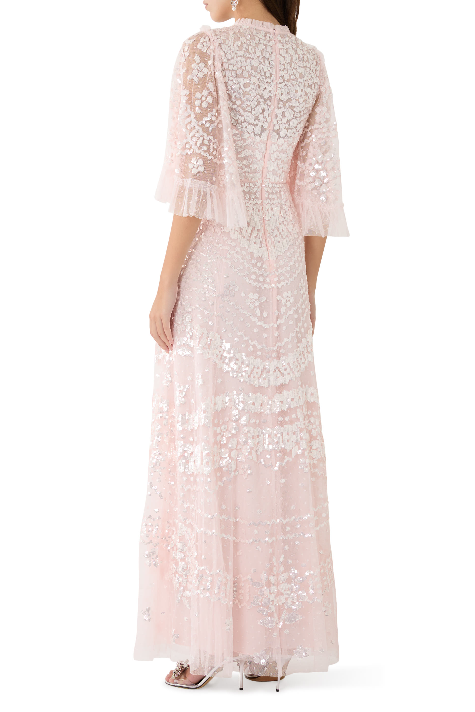 فستان سهرة أنايس مزين بترتر