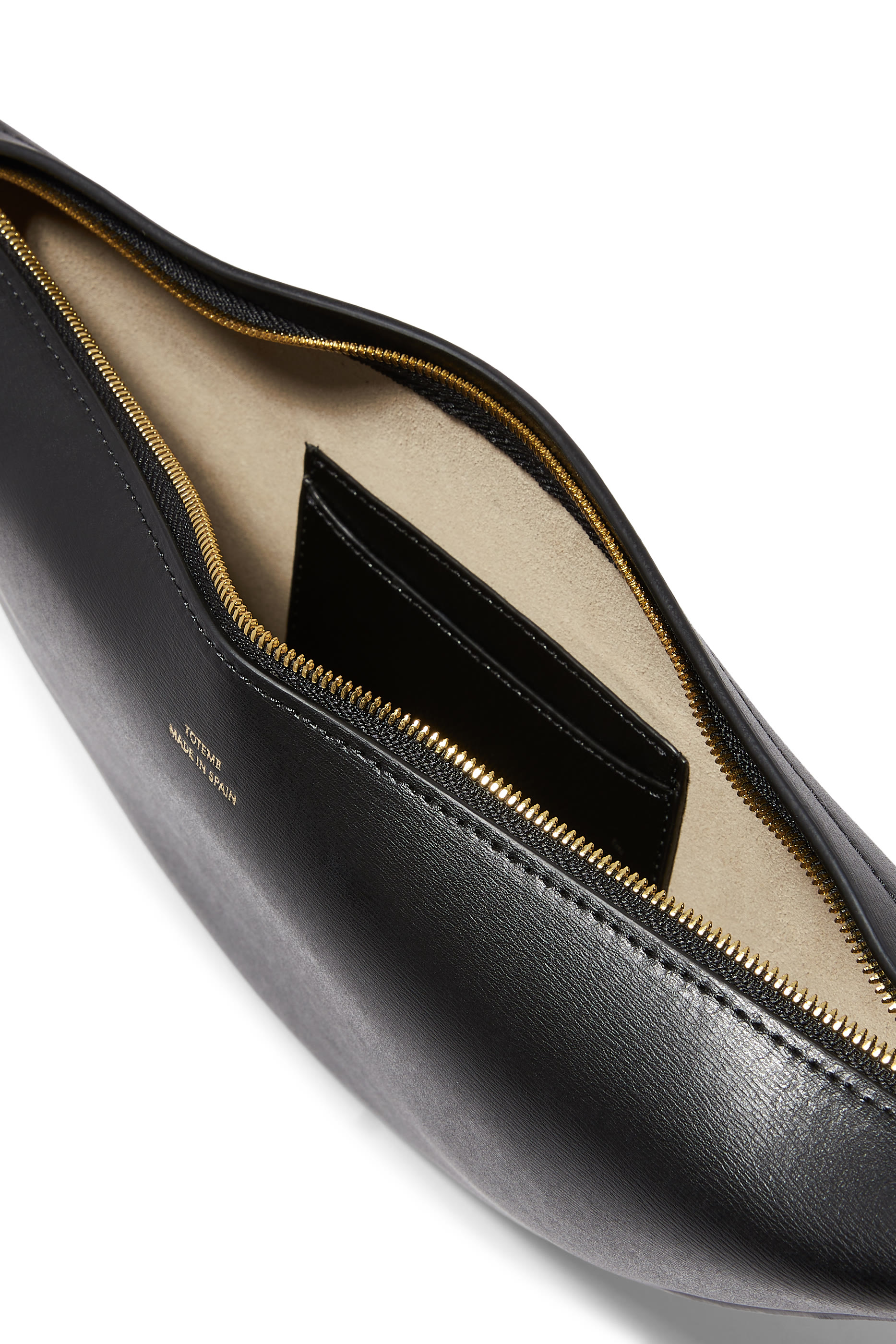 حقيبة سلينغ بتصميم مقوس جلد