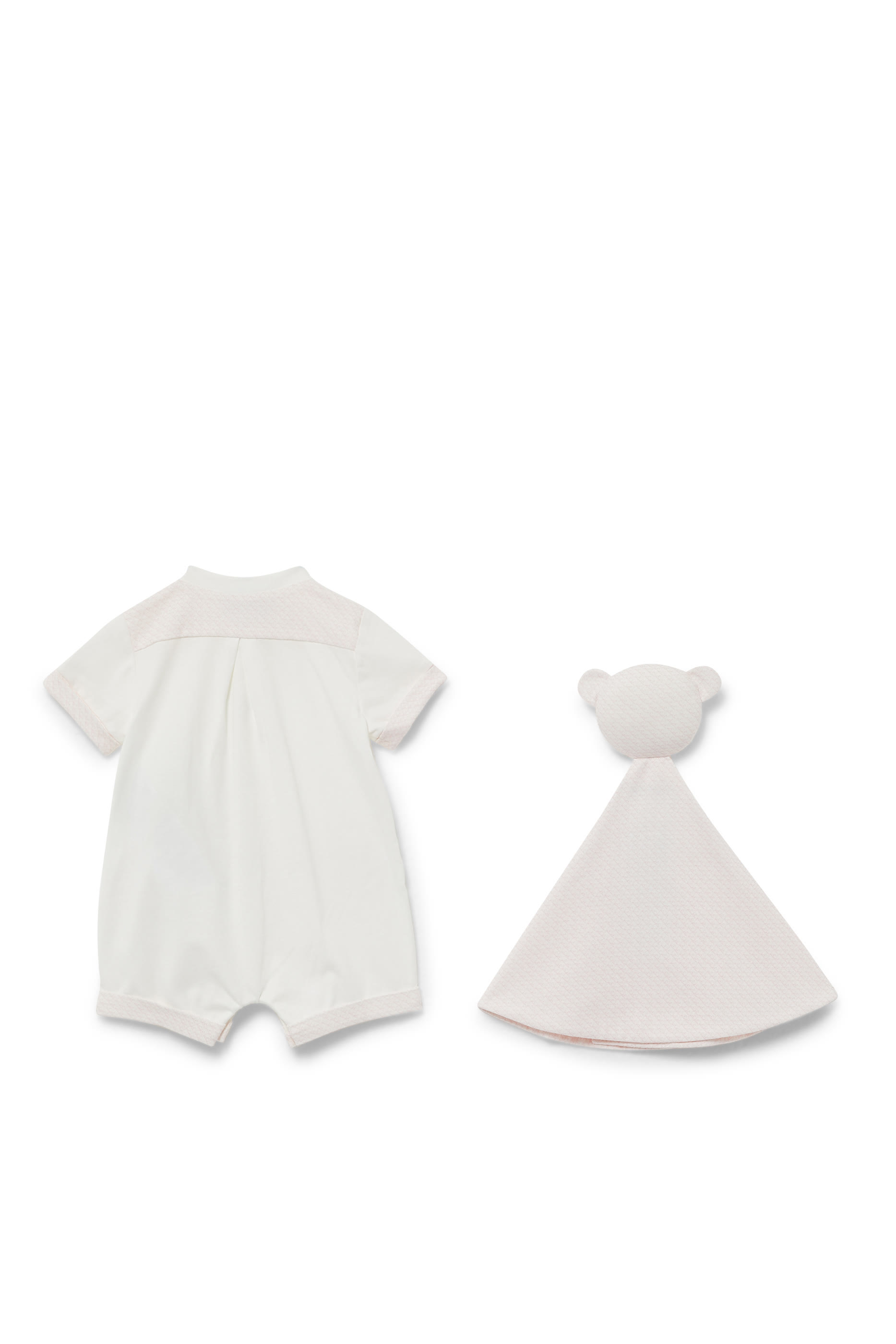 طقم رومبر ولحاف بدمية دب من التشكيلة الأساسية بشعار الماركة