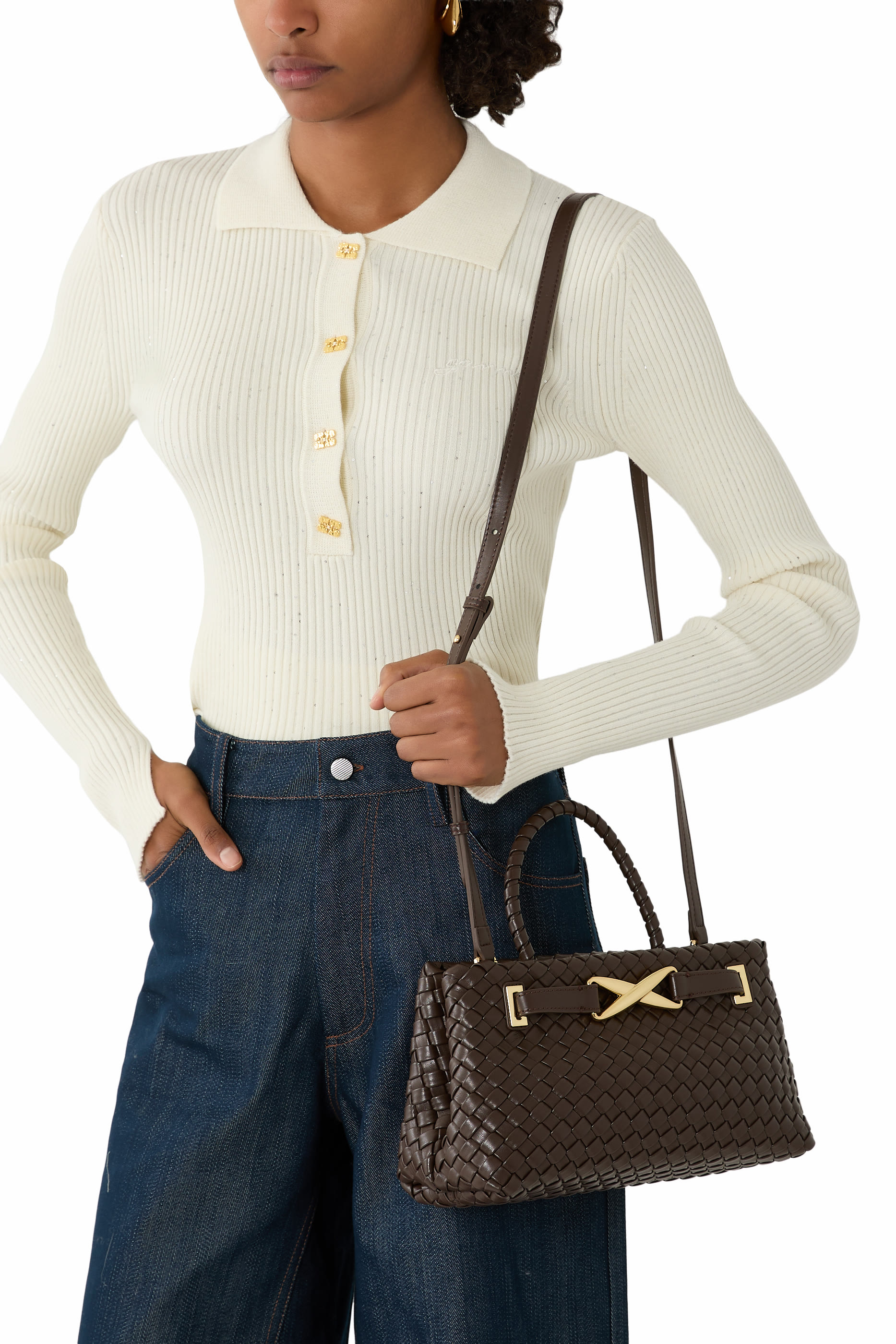 حقيبة يد إلورا بتصميم مجدول