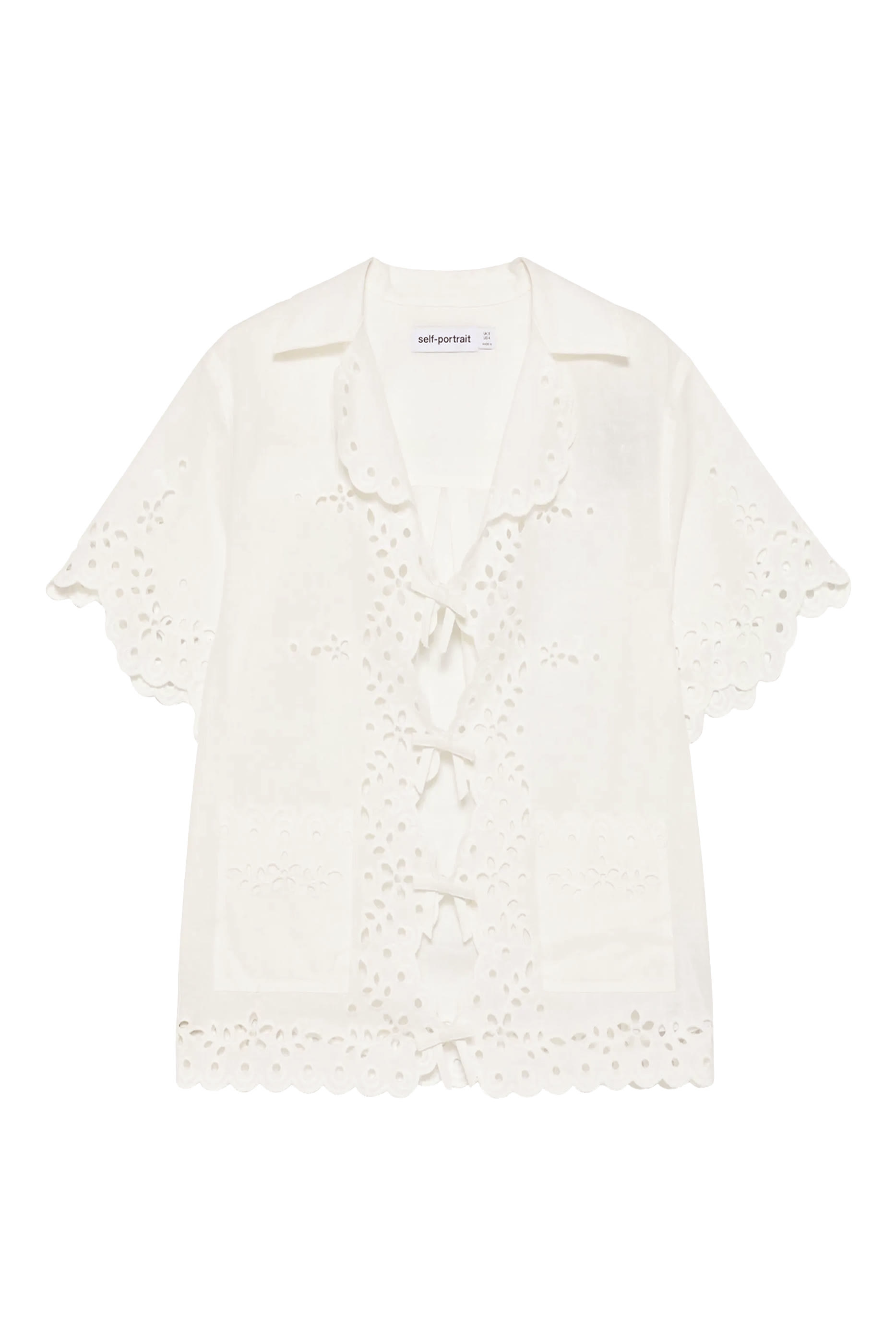 قميص مطرز كتان