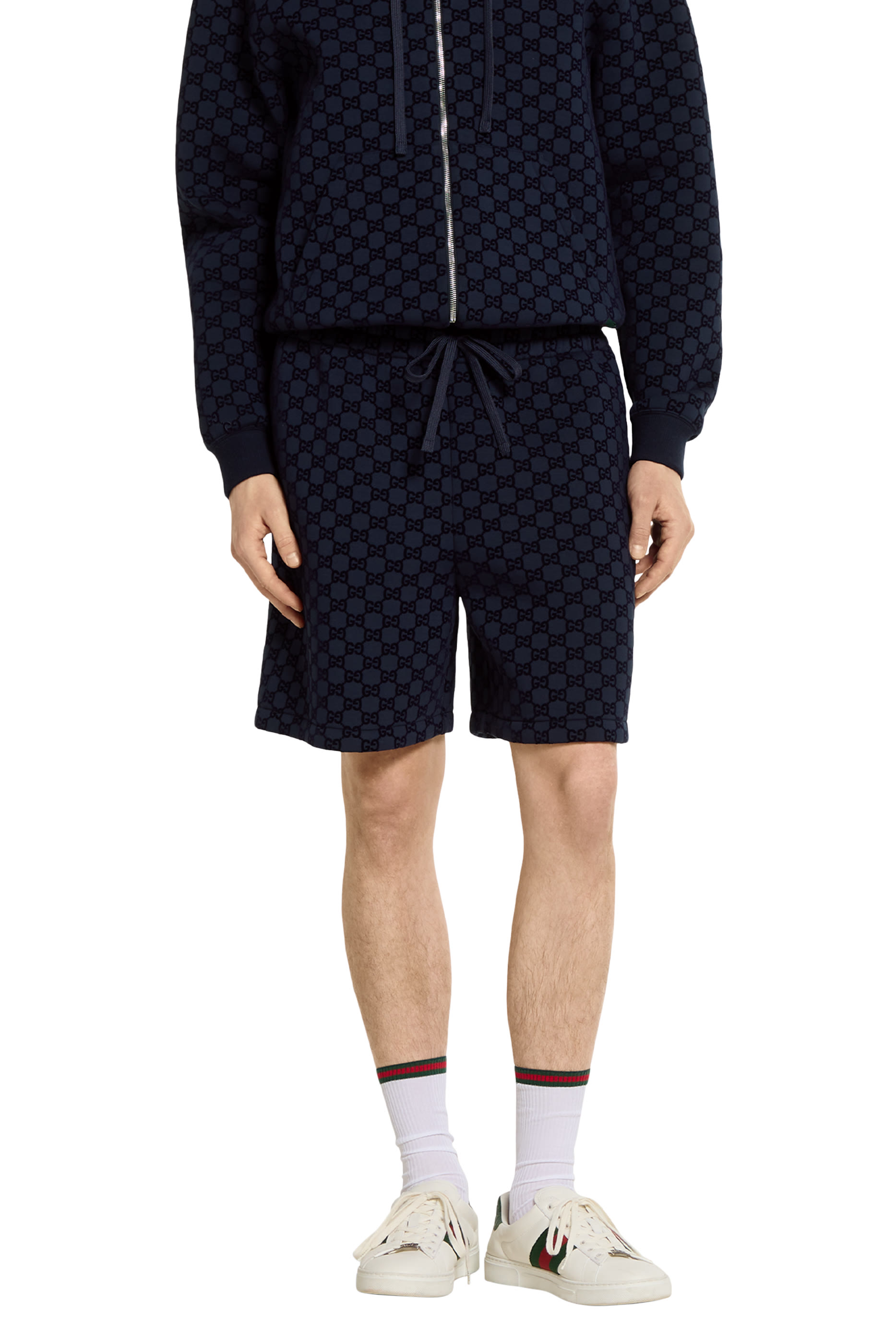 شورت بنقشة جيرسيه فيسكوز مزدوج