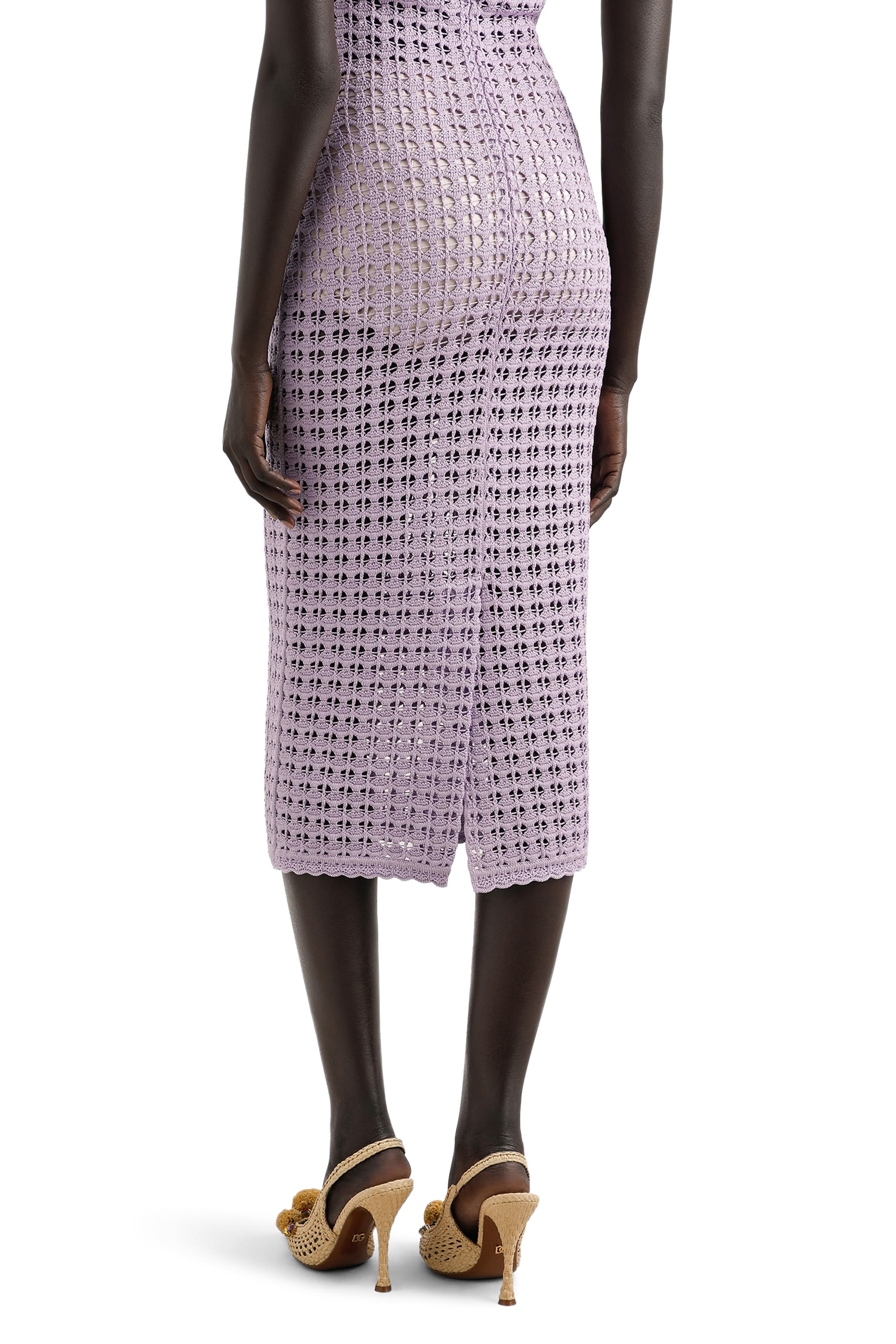 فستان بصدرية كروشيه