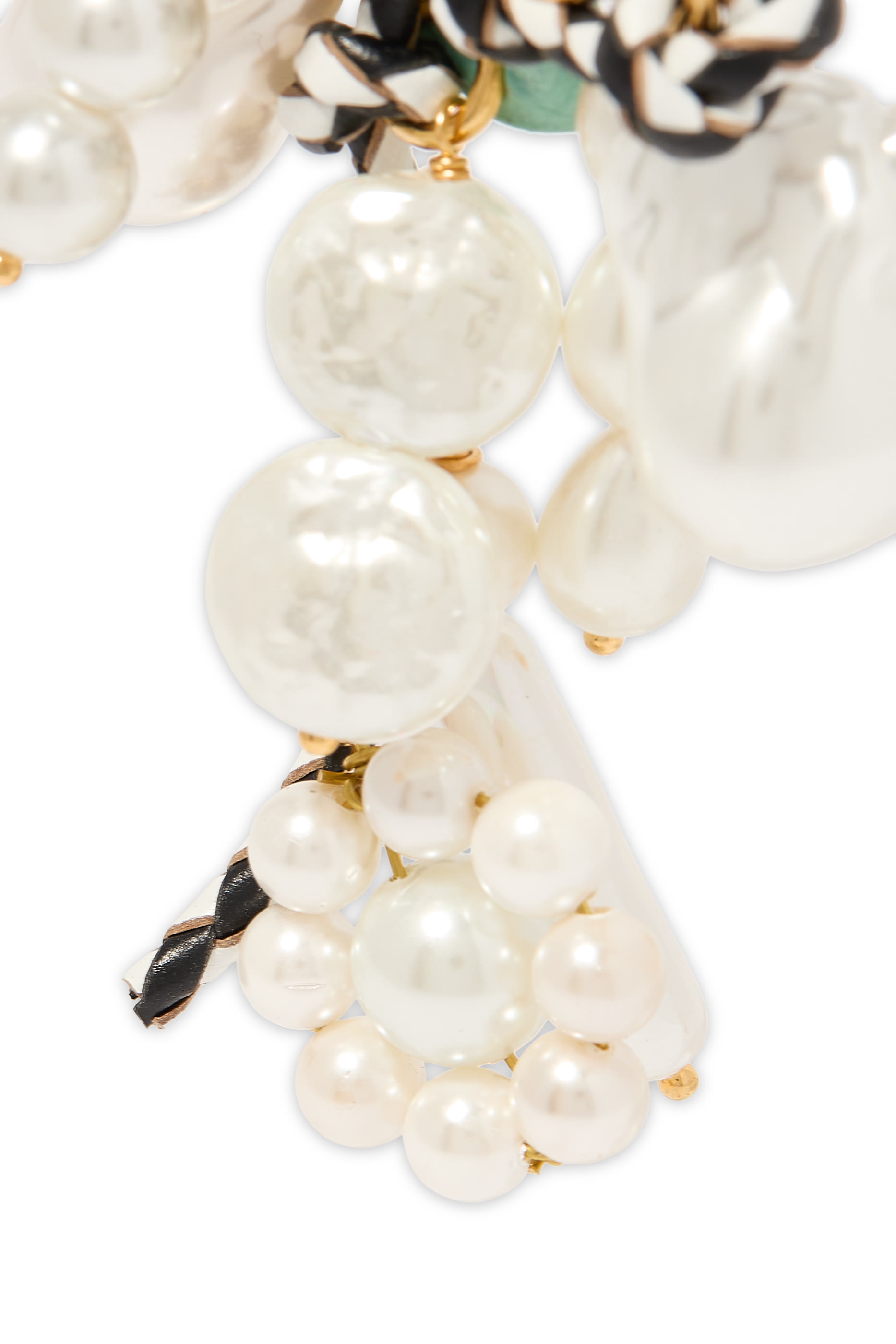 سلسلة مفاتيح بتصميم حبل مزينة بلؤلؤ