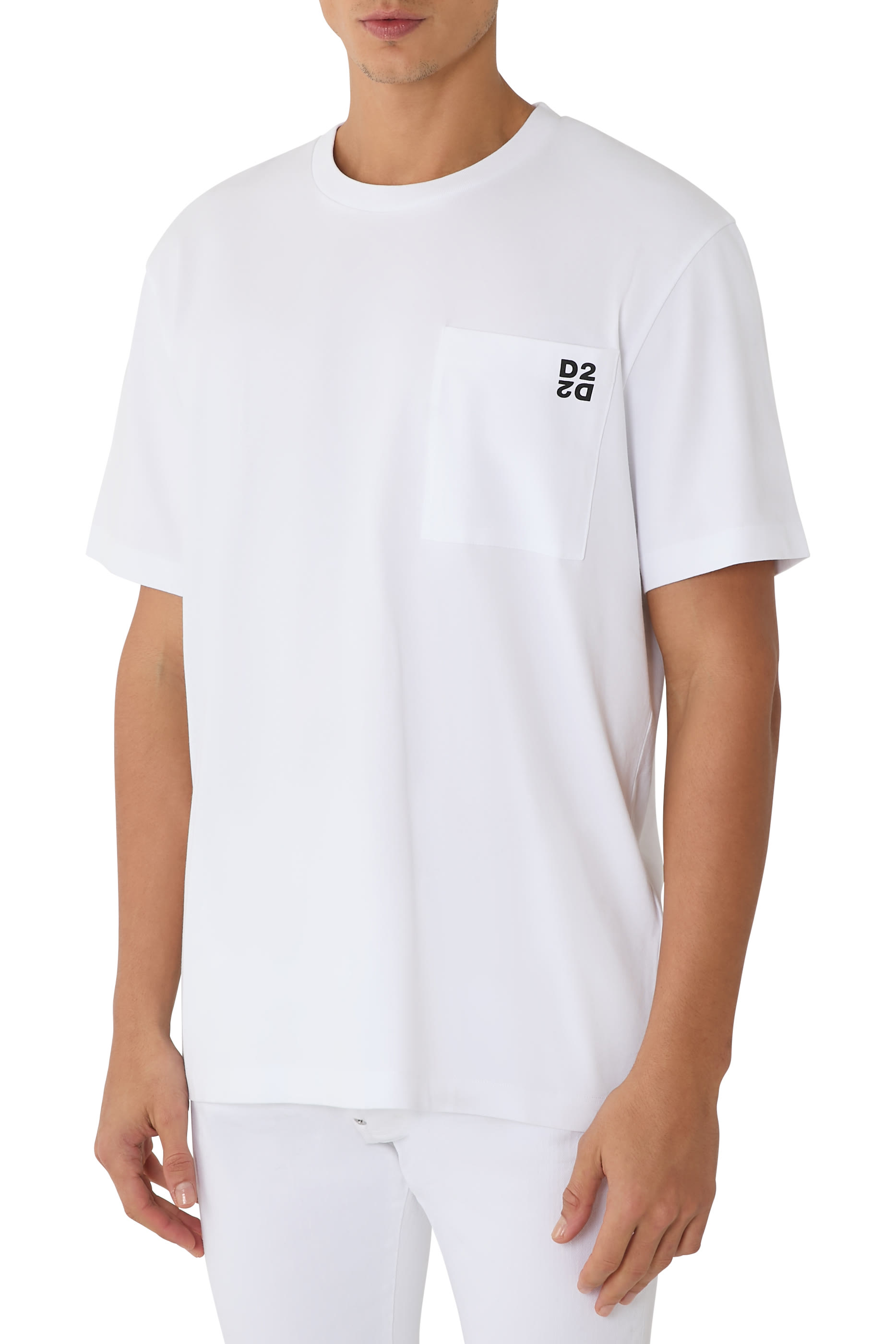 طقم تيشيرت بقصة عادية، قطعتين