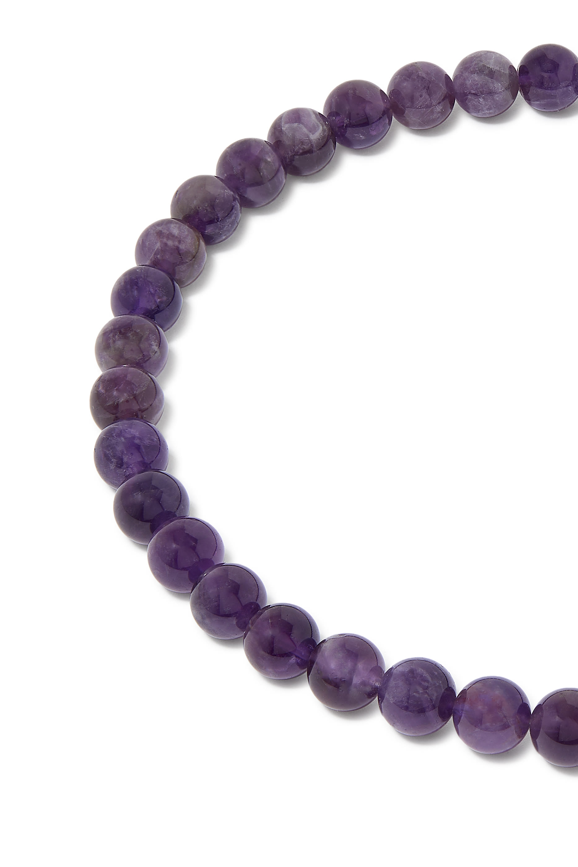 قلادة بخرز جمشت، ذهب أصفر عيار 18