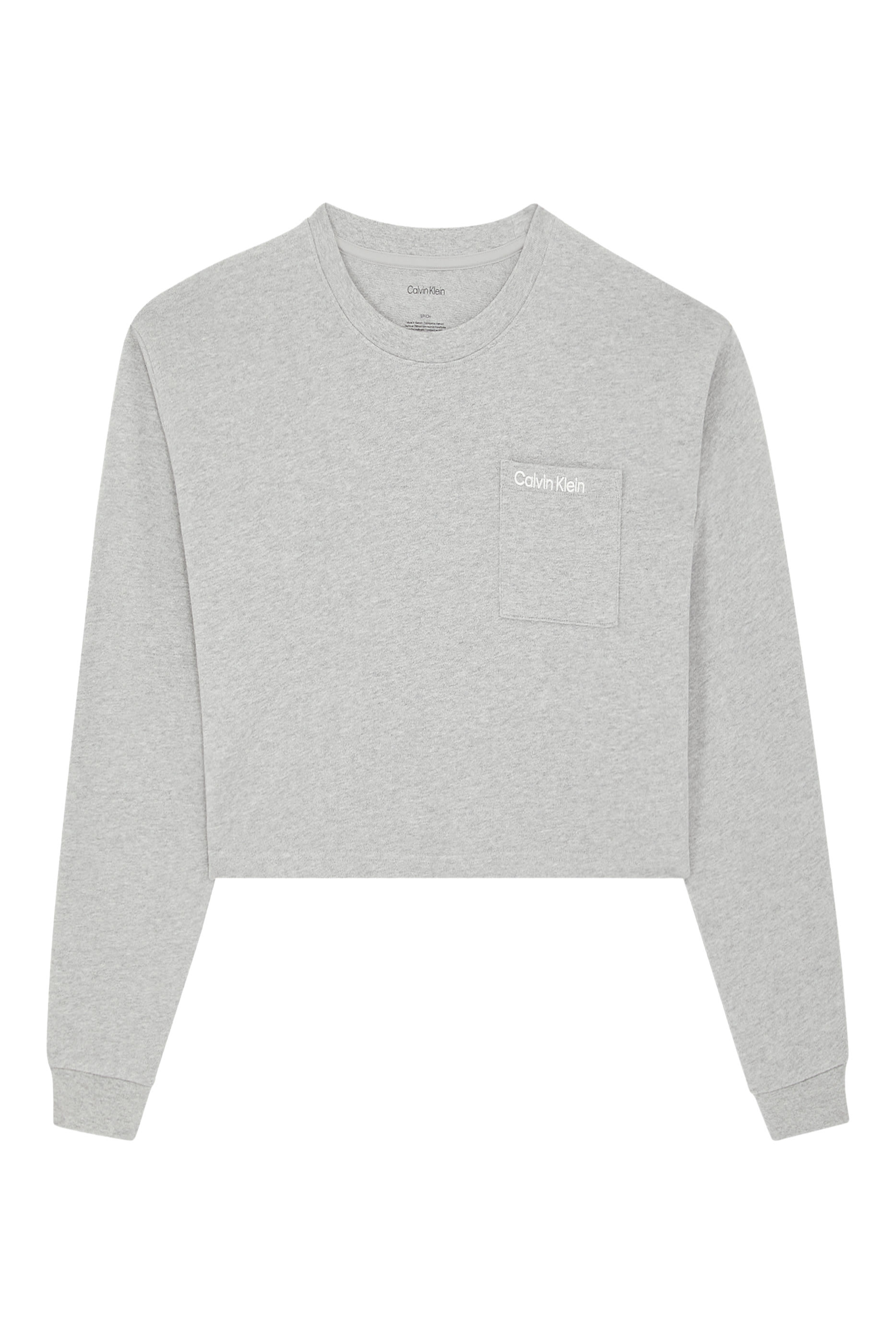 بلوزة قصيرة بشعار الماركة قطن جيرسيه