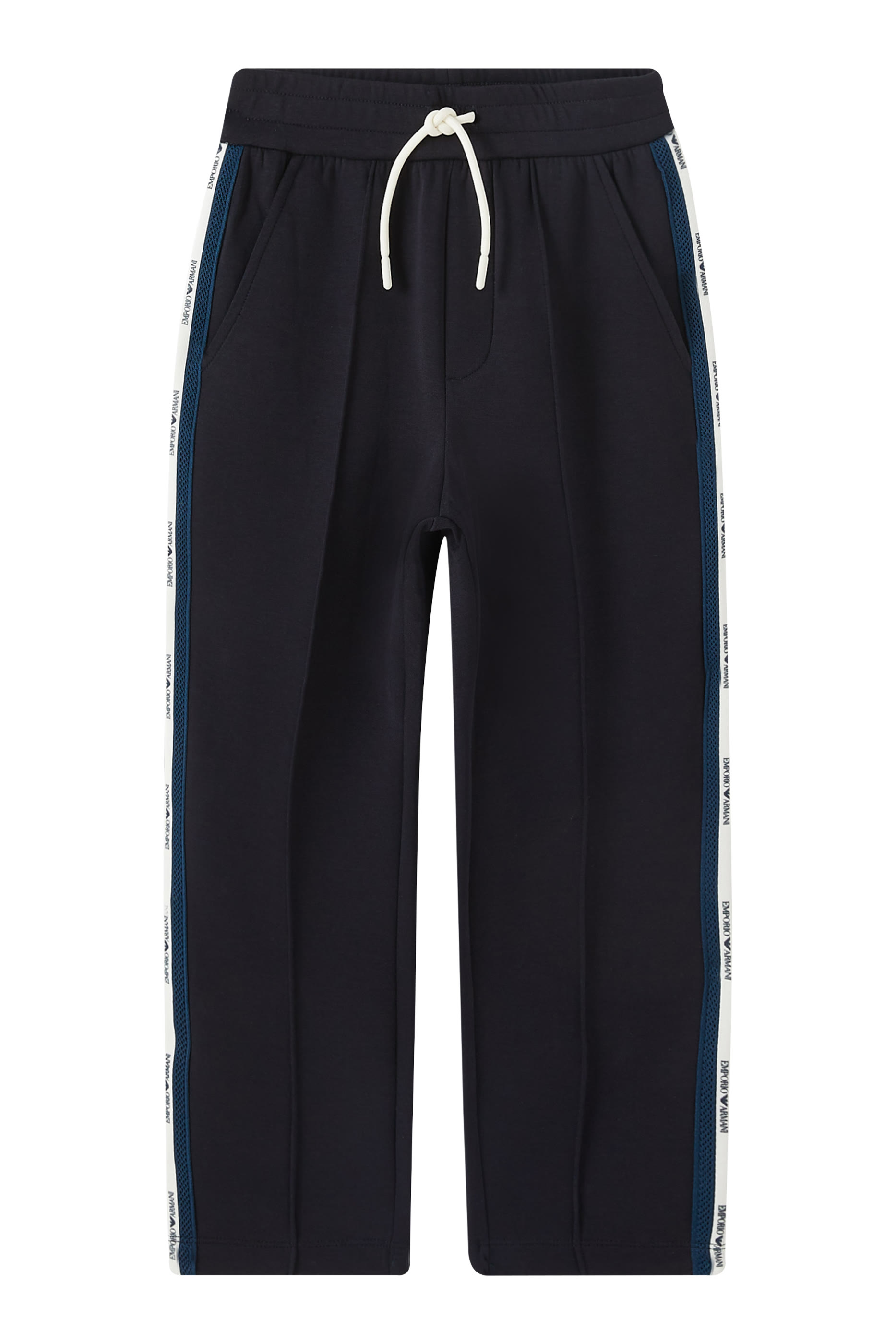 بنطال رياضي بشريط جانبي بشعار الماركة للأطفال