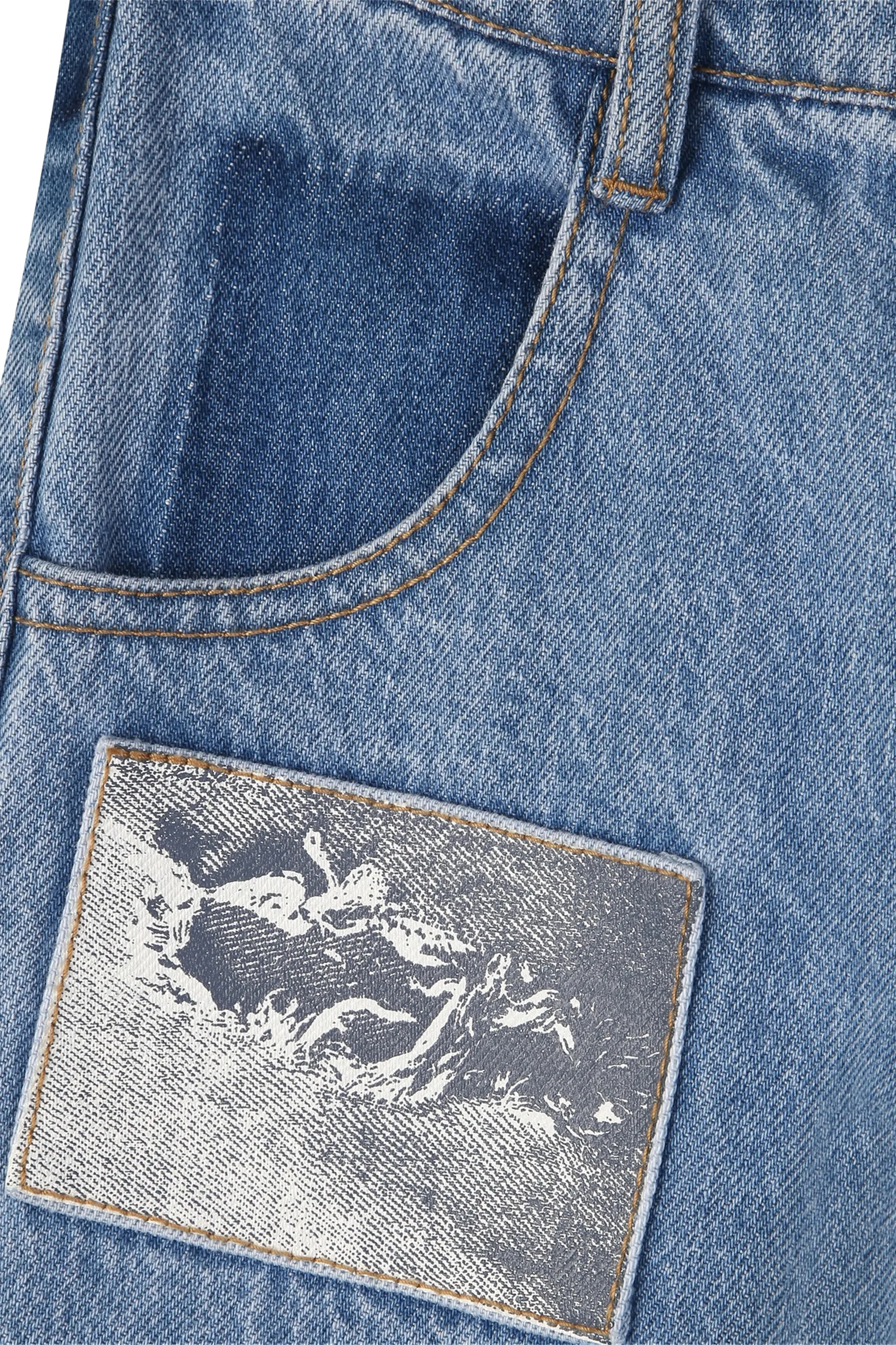 بنطال جينز دنيم للأطفال