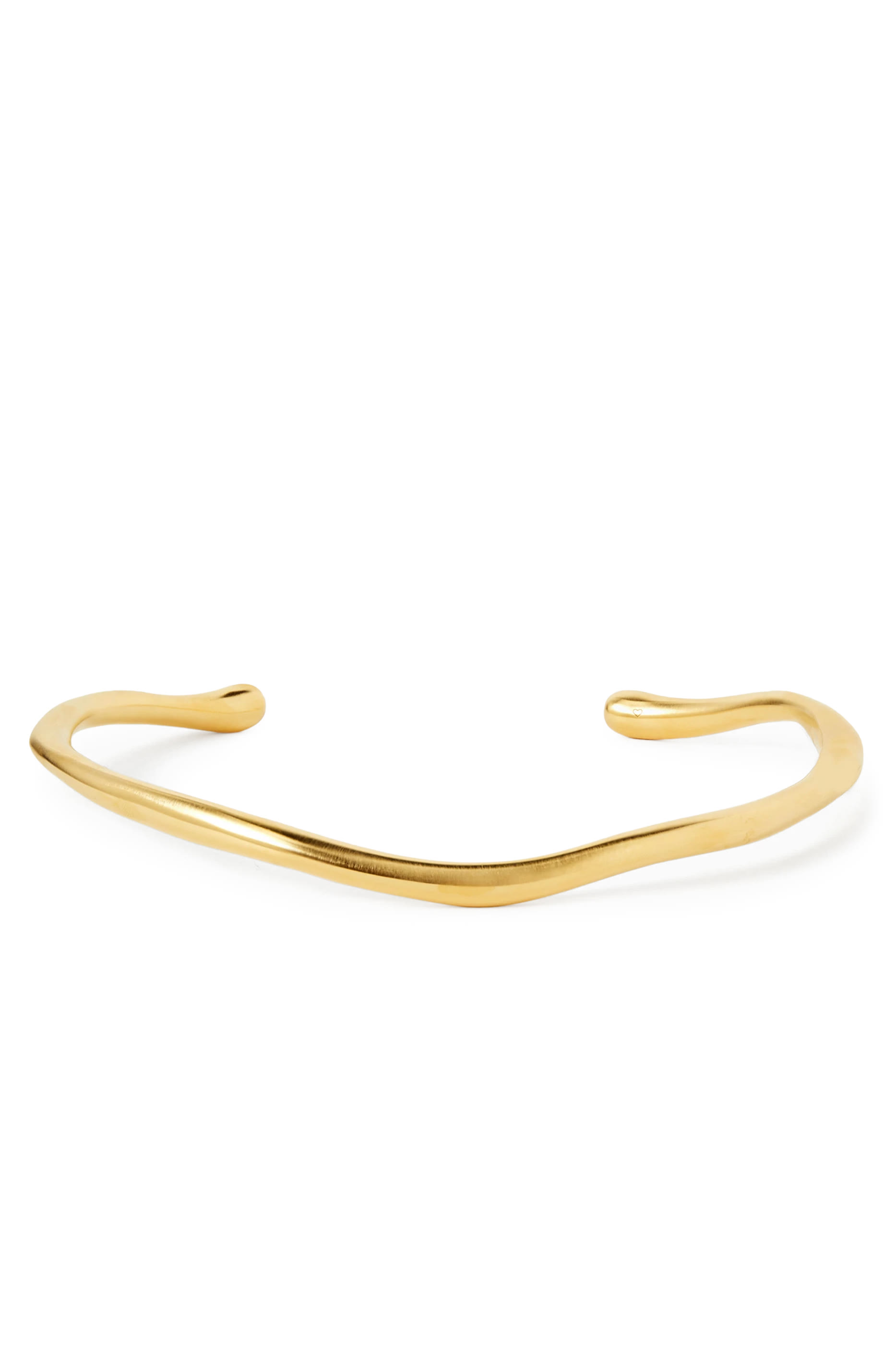 قلادة مولتن سنو تورك بحلية مرصعة بأحجار زركونيا مكعبة، نحاس مطلي بذهب معاد تدويره عيار 18