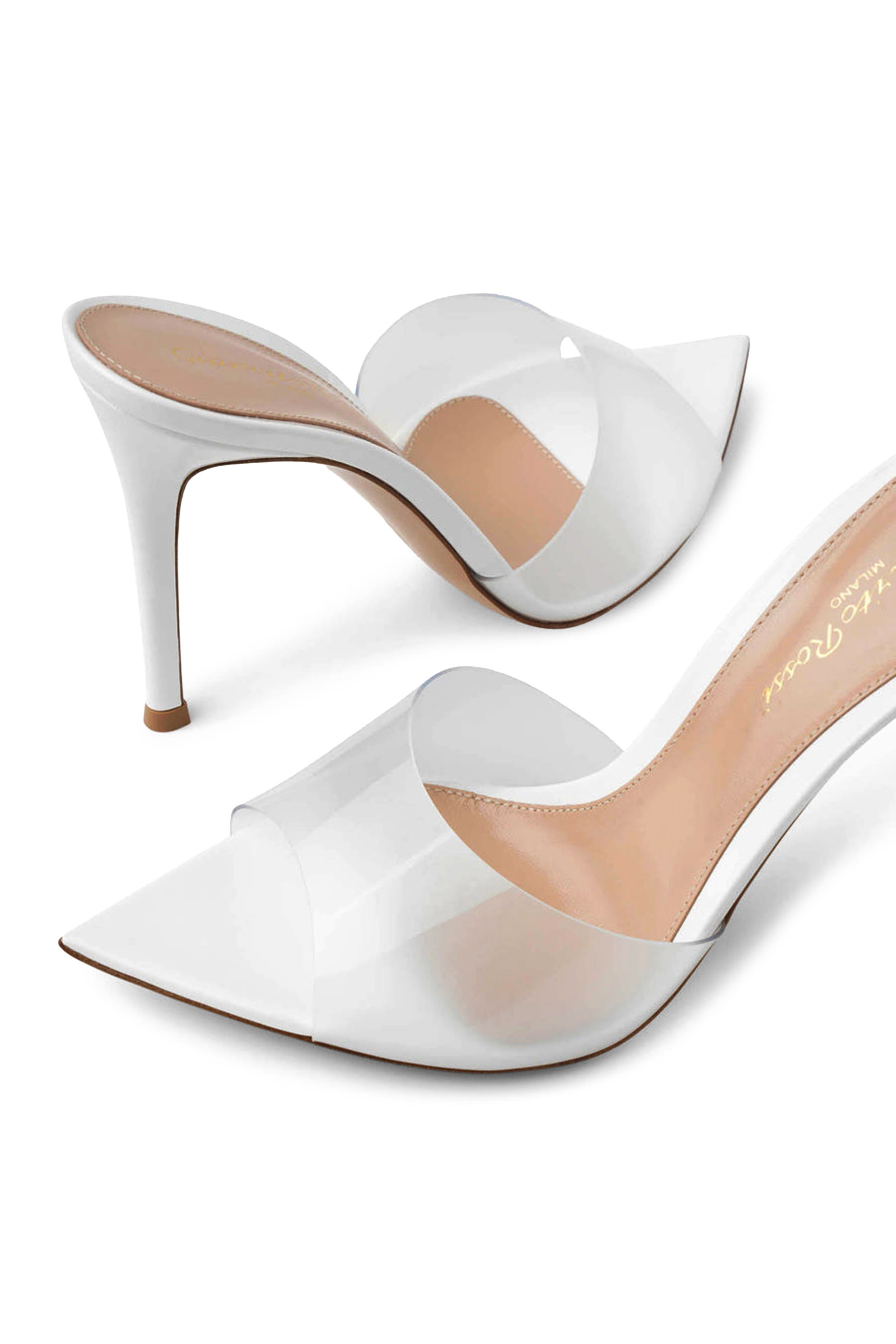 حذاء ايلي 105 مفتوح من الخلف بأجزاء شفافة