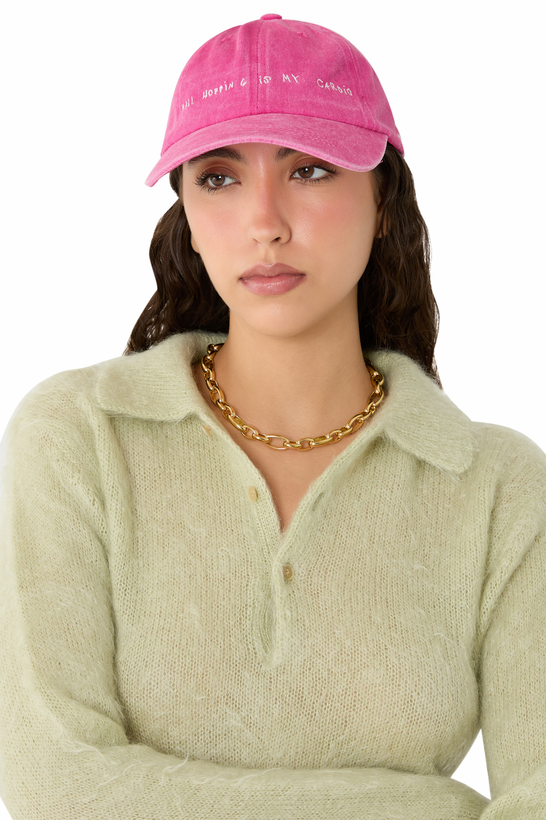 كاب بيسبول مطرز بعبارة مول هوبينغ ايز ماي كارديو