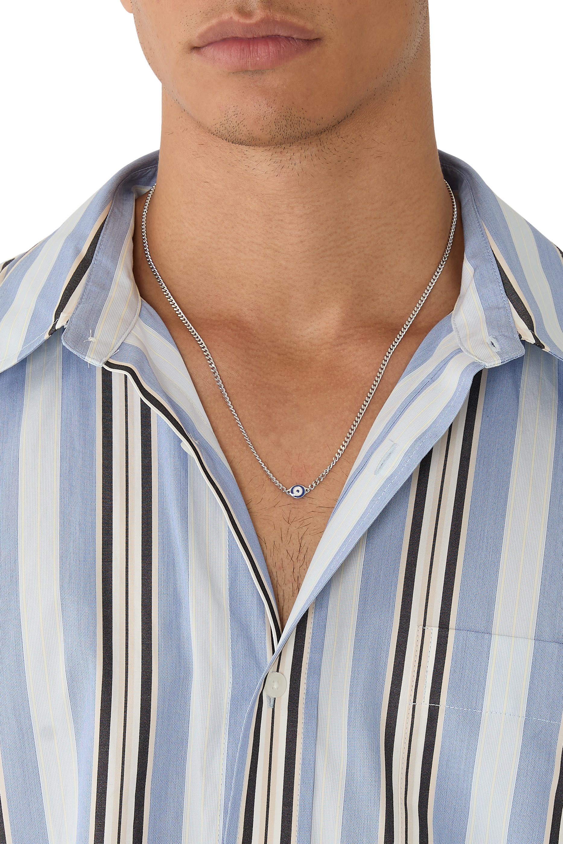 قلادة بدلاية بتصميم عين، معدن