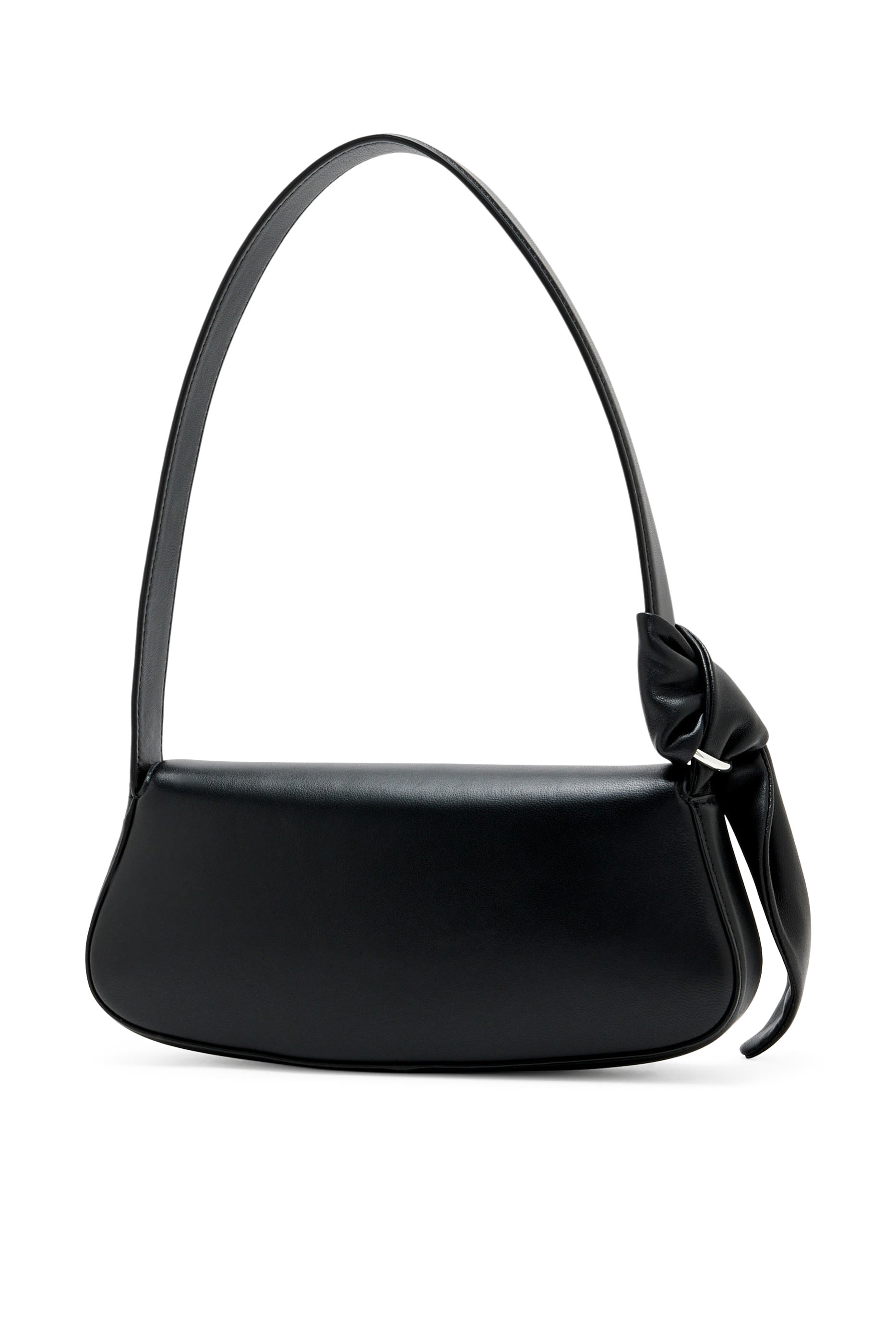 حقيبة بحمالة بتفاصيل عقدة جلد