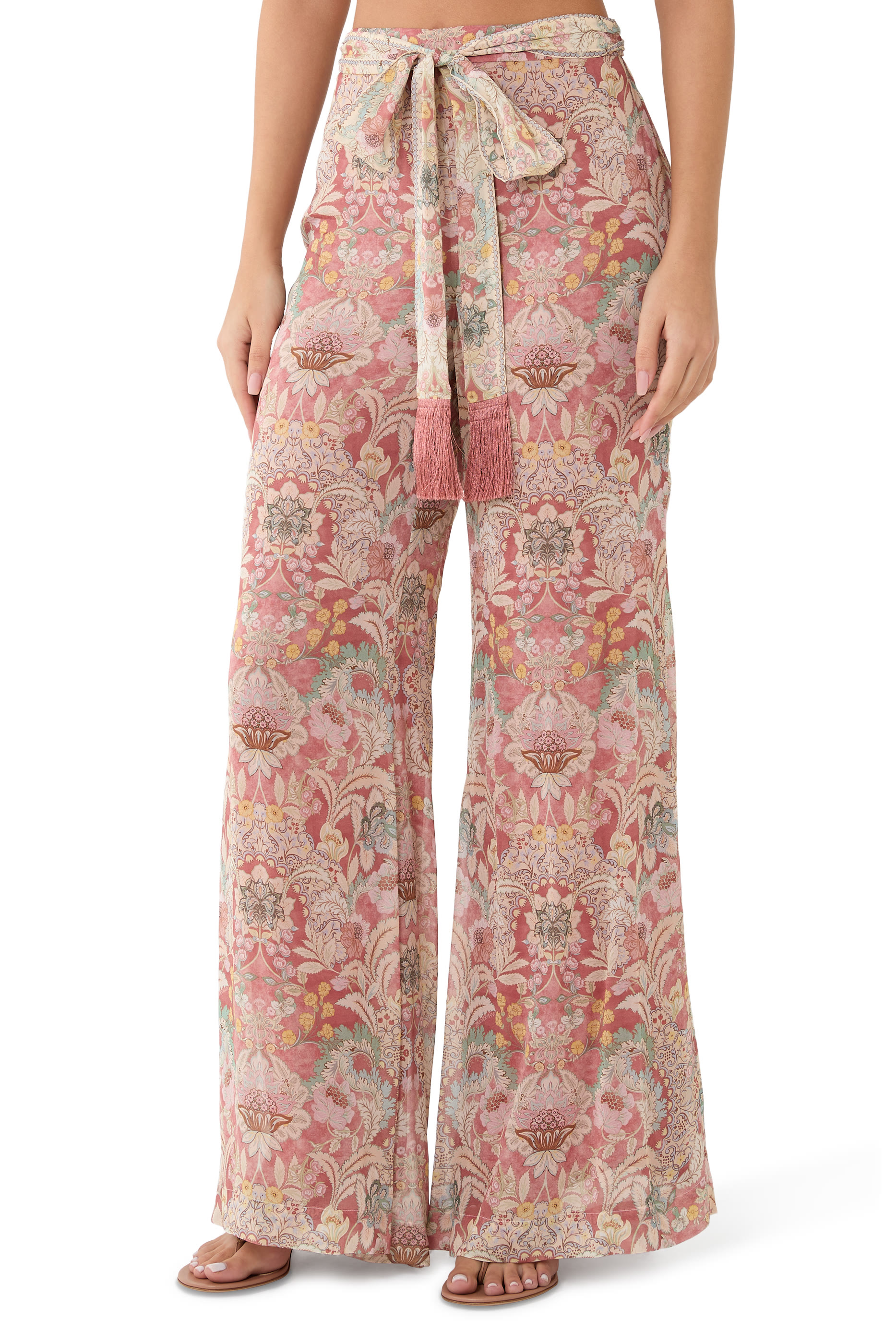 بنطال ريبالين بقصة ساق واسعة