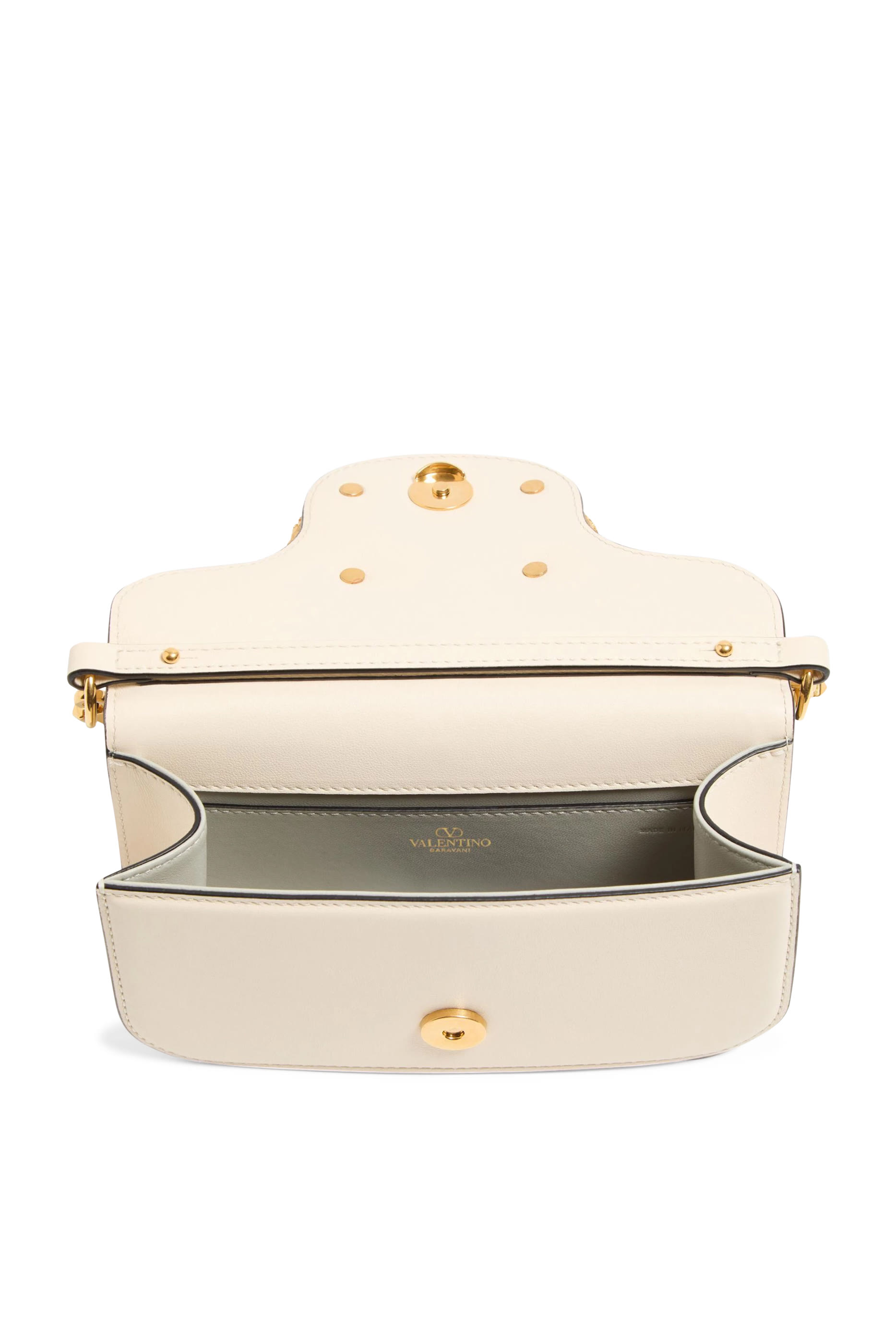 حقيبة كتف لوكو صغيرة بحلي شعار الماركة المرصعة بأحجار