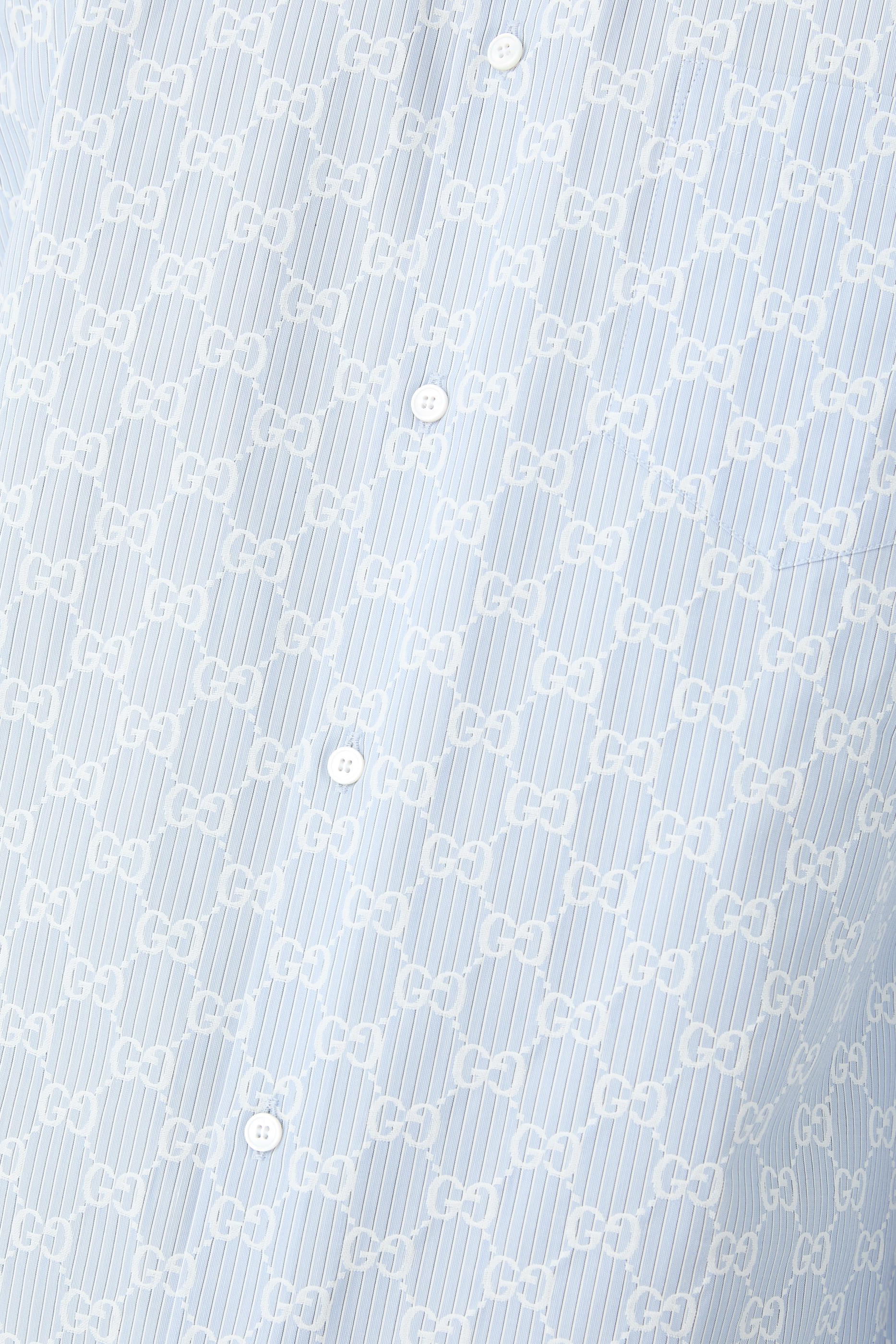 قميص مخطط بشعار الماركة قطن جاكار