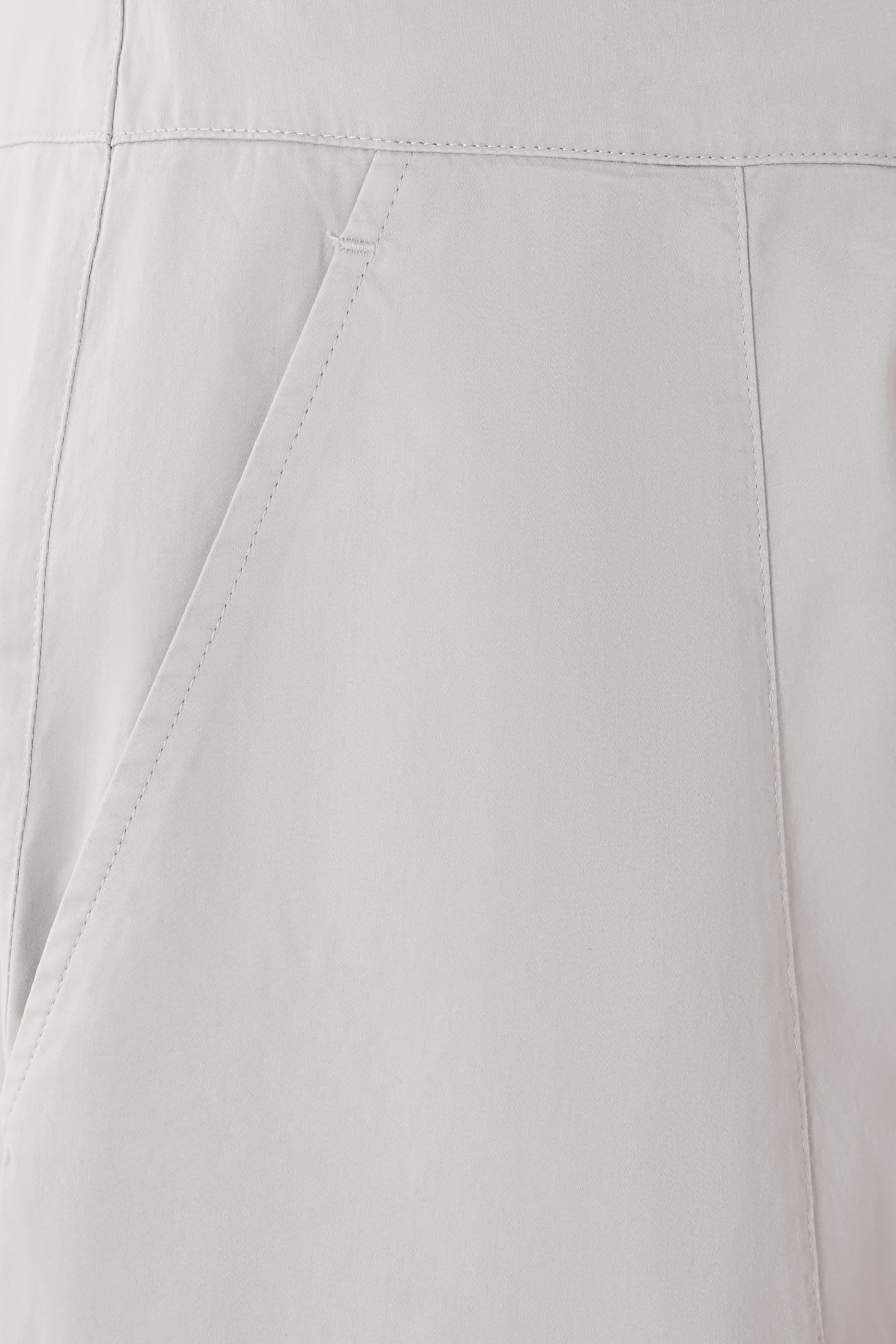 تنورة بقصة منفوخة بحافة غير متماثلة قطن حريري مصبوغ