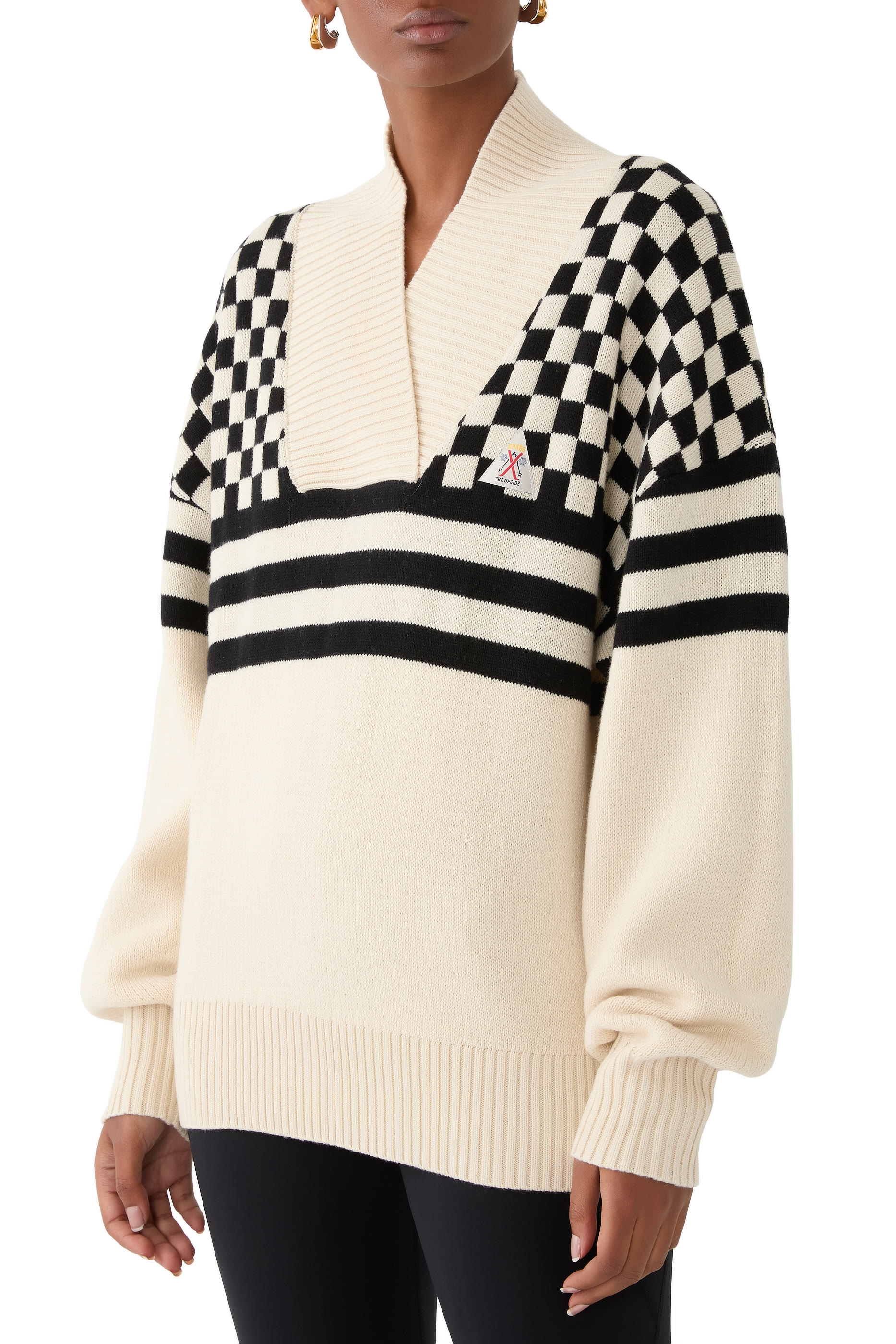 كنزة منسوجة موجو سكارليت