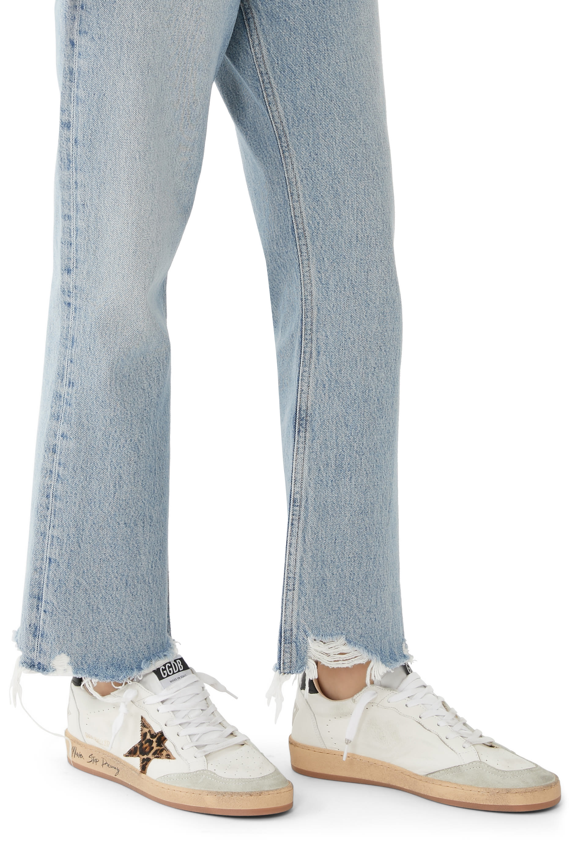 سنيكرز بول ستار بكاحل منخفض بتفاصيل نقشة جلد الفهد