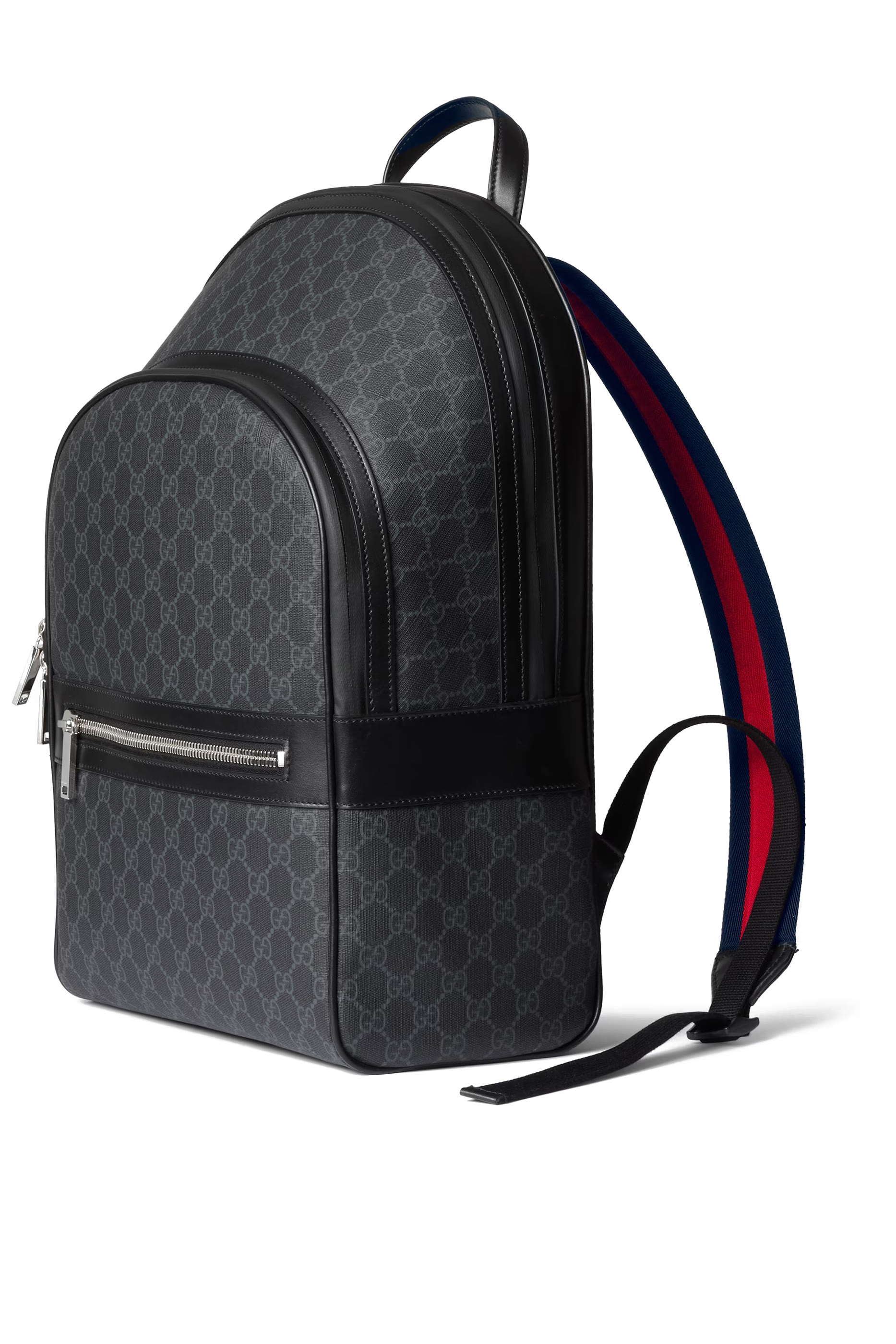 حقيبة ظهر بنقشة حرفي شعار الماركة