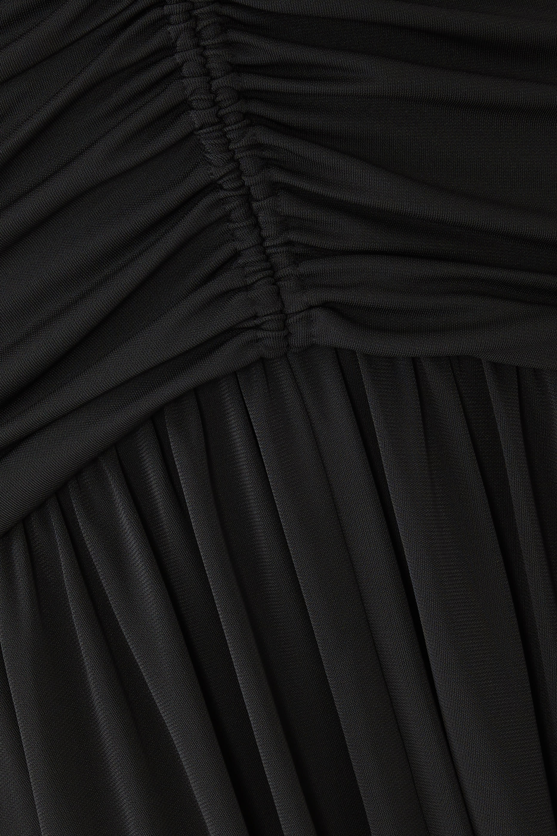 فستان إيفدين متوسط الطول بكشكش