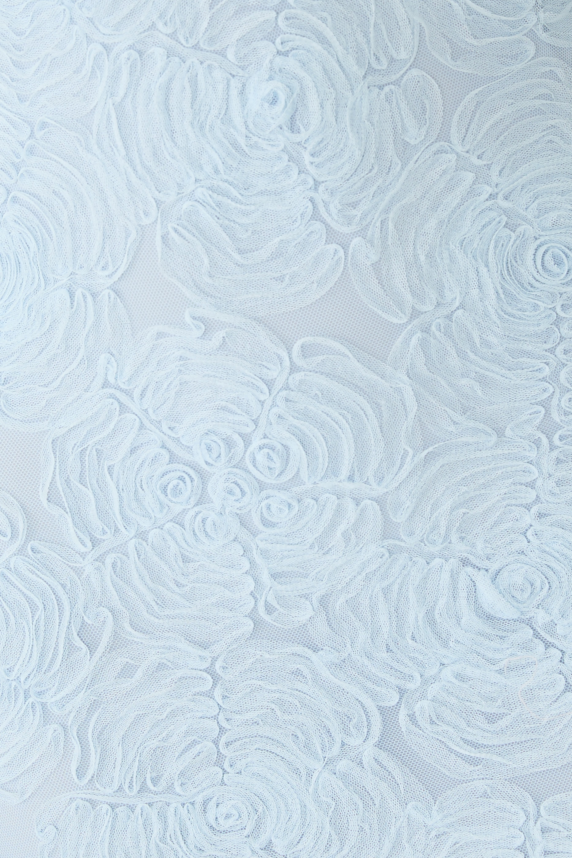 فستان قصير بكشكش قماش شبكي