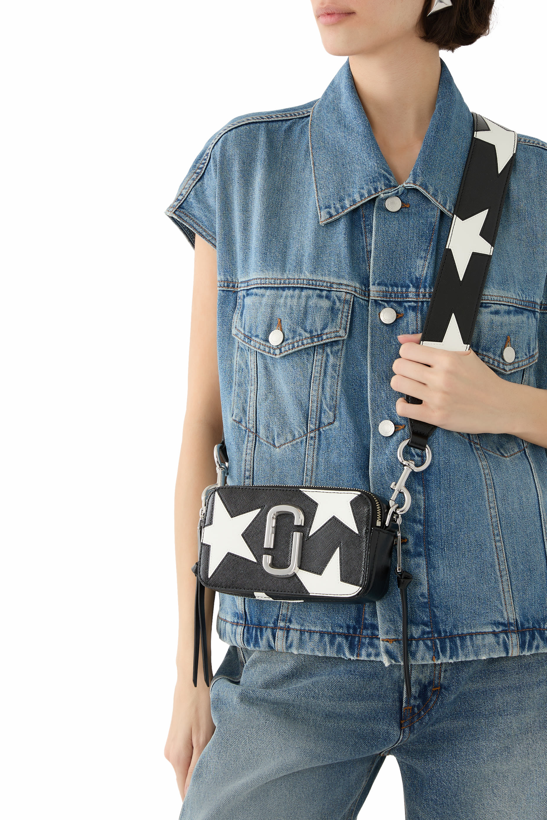 حقيبة كروس سناب شوت برقع نجوم null