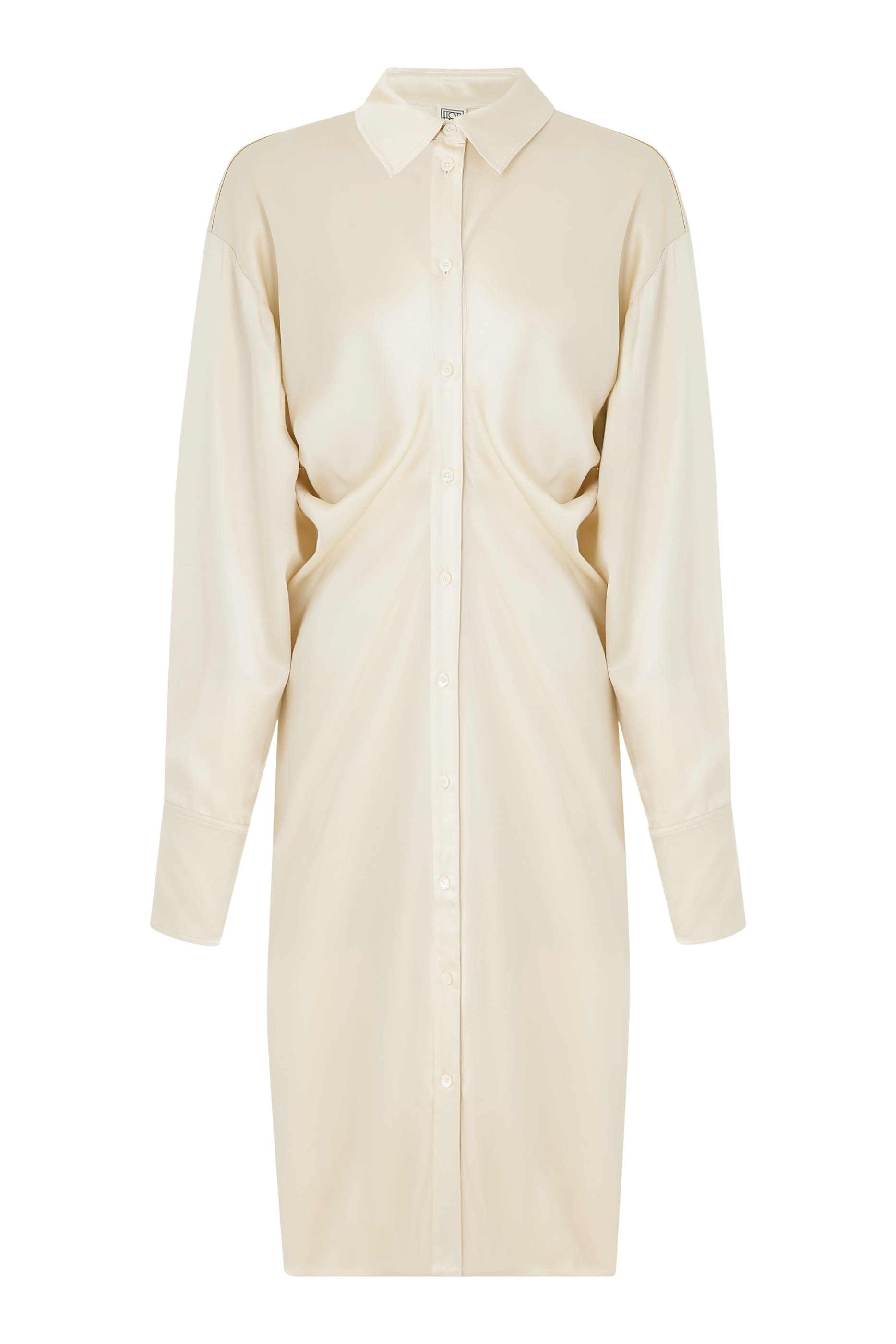 فستان بنمط قميص بقصة مريحة