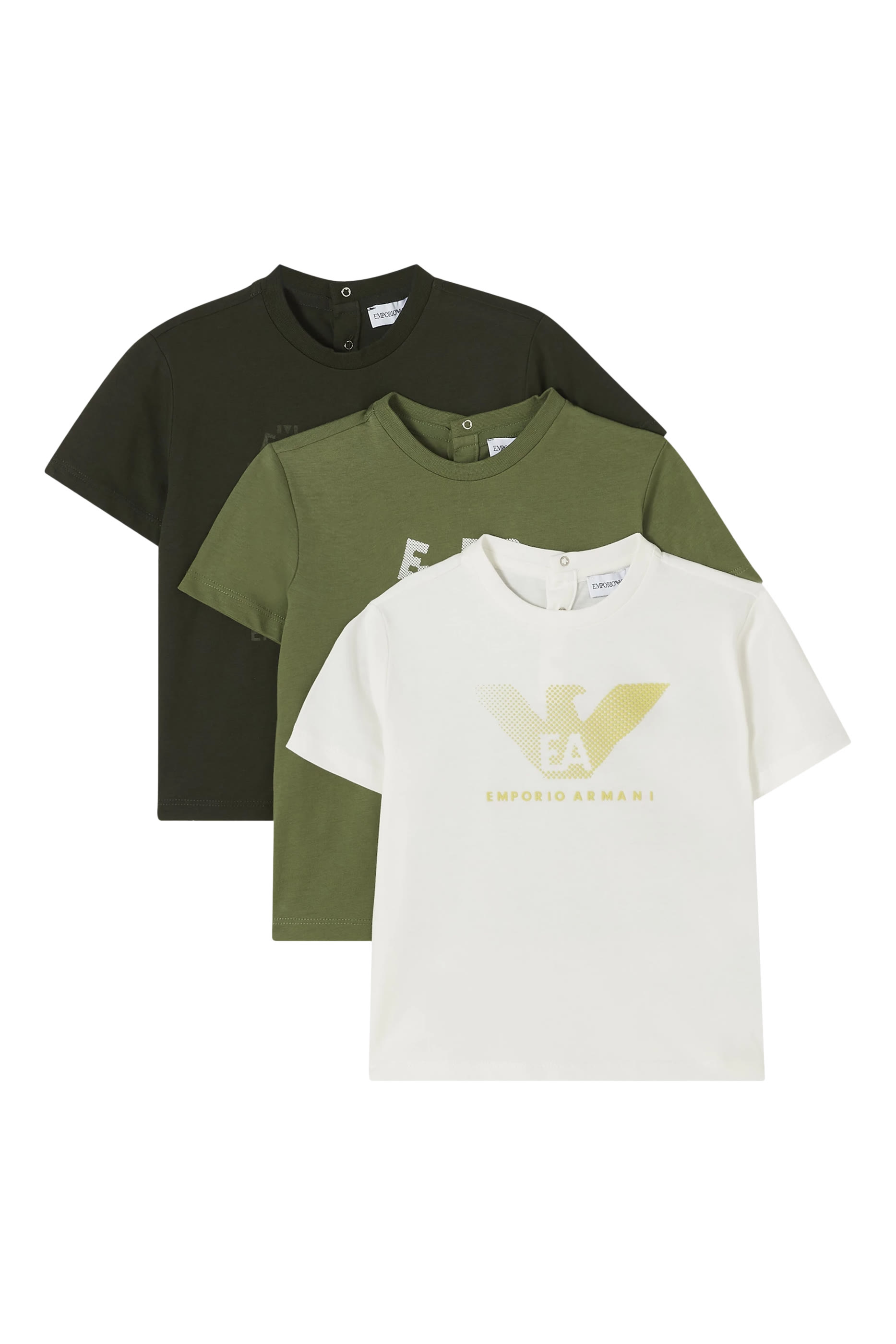 طقم تيشيرت قطن، ثلاث قطع للرضع