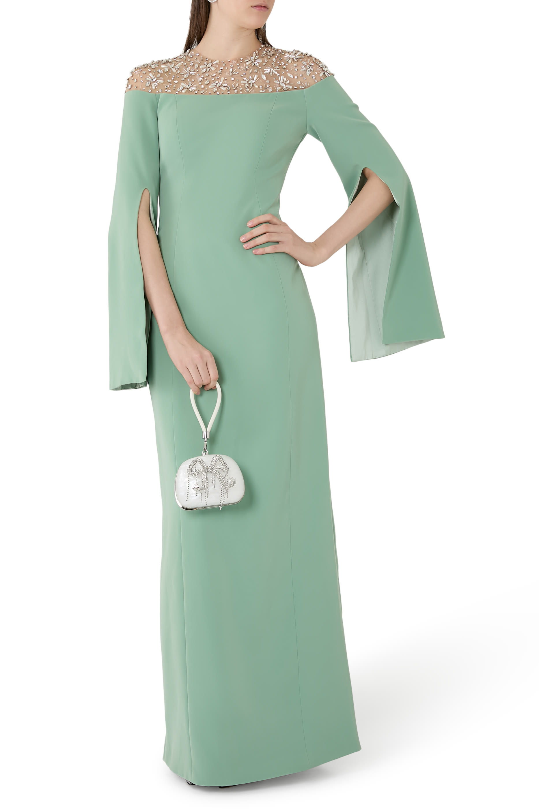 فستان كاليبسو مطرز طويل