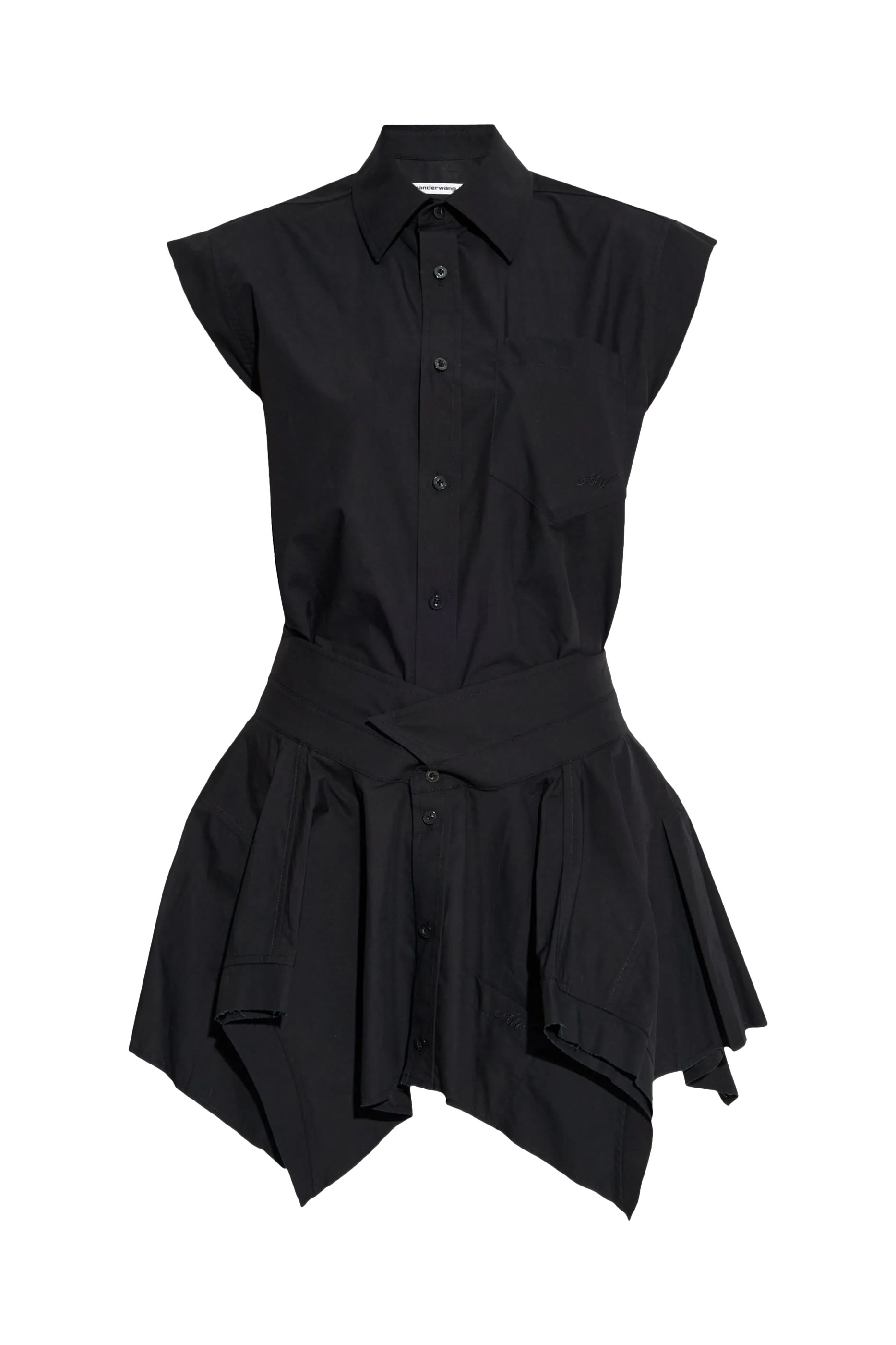 فستان بنمط قميص قطن