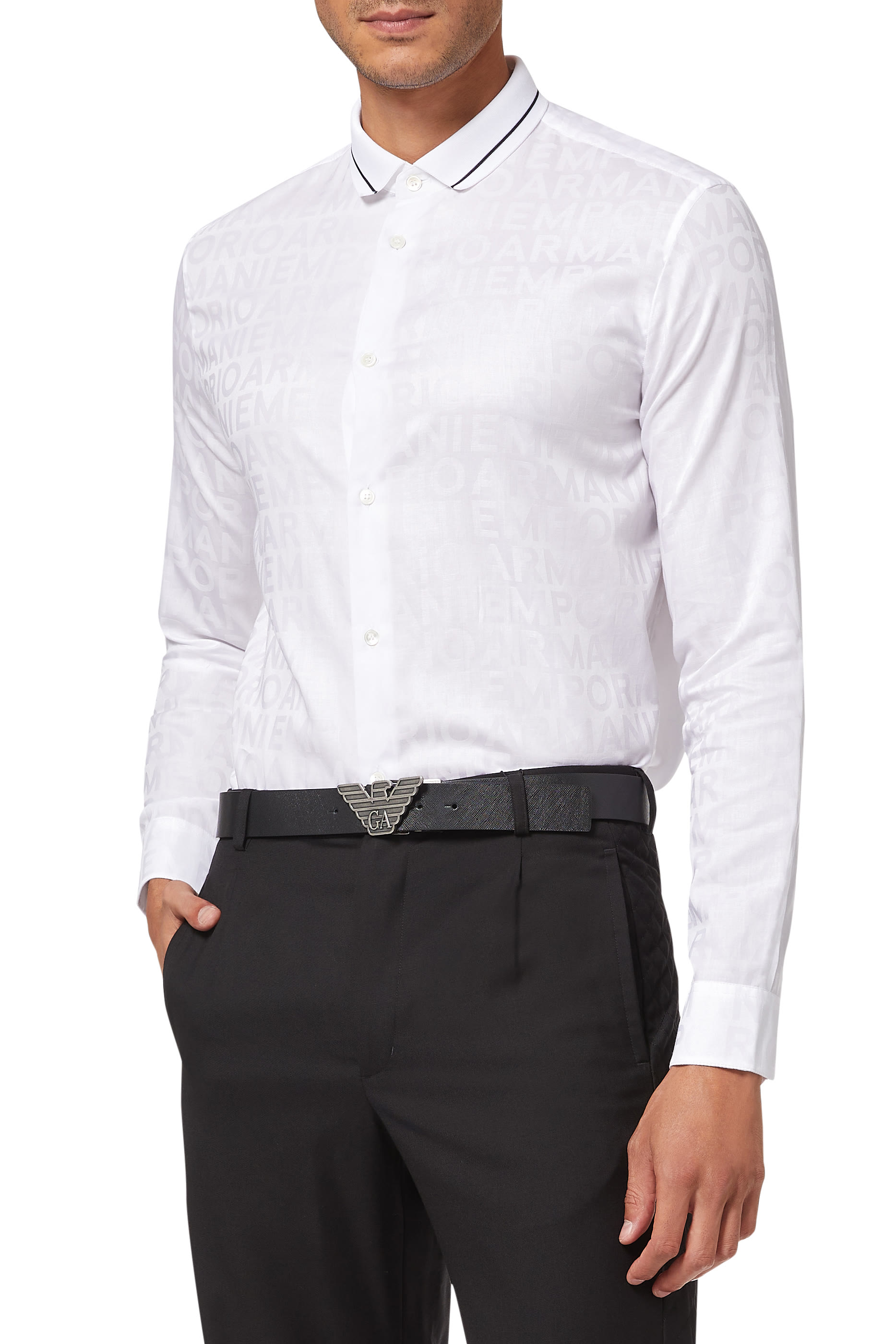 حزام بوجهين وإبزيم قابل للتغيير بشعار الماركة