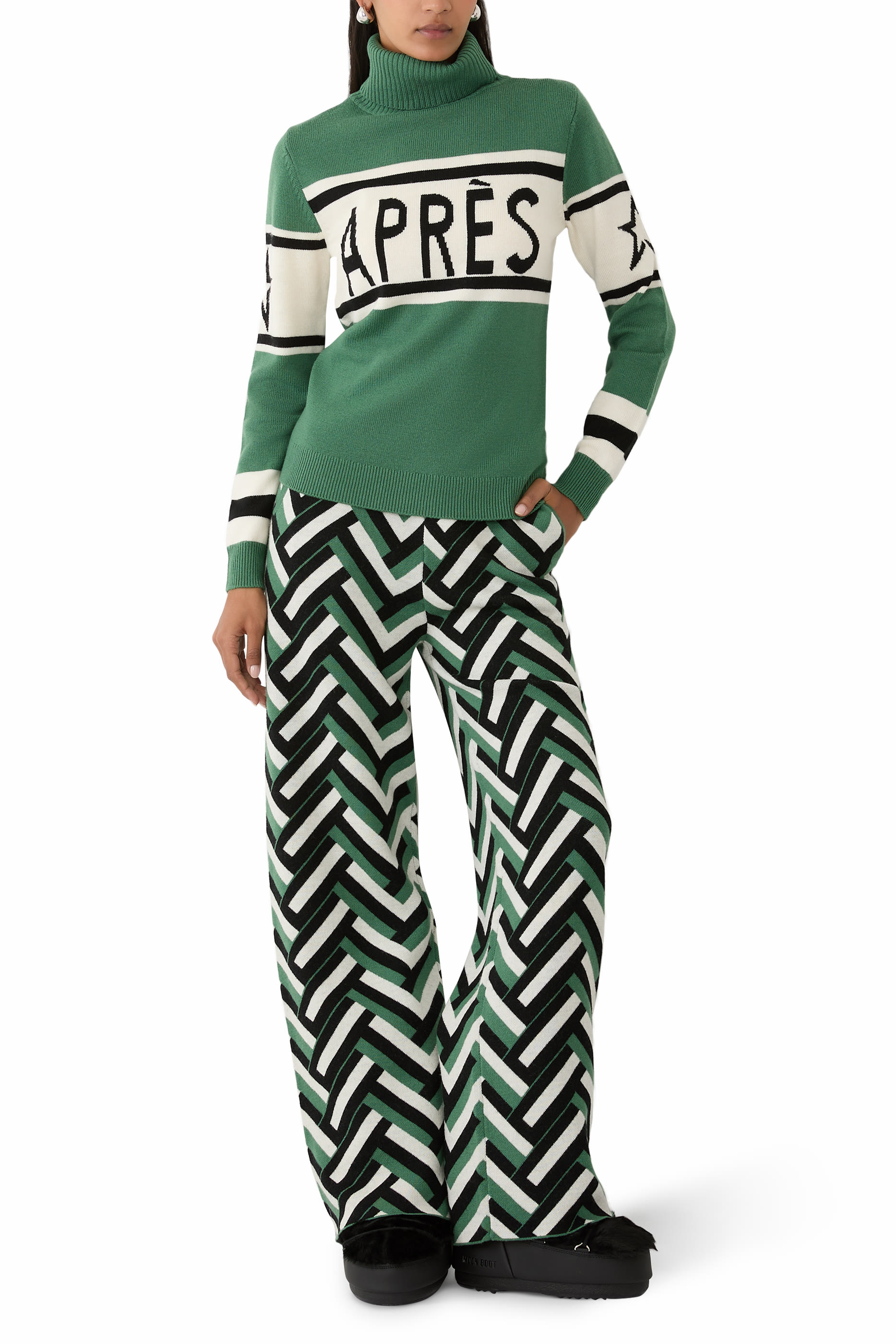 بنطال شاليت صوف ميرينو منسوج