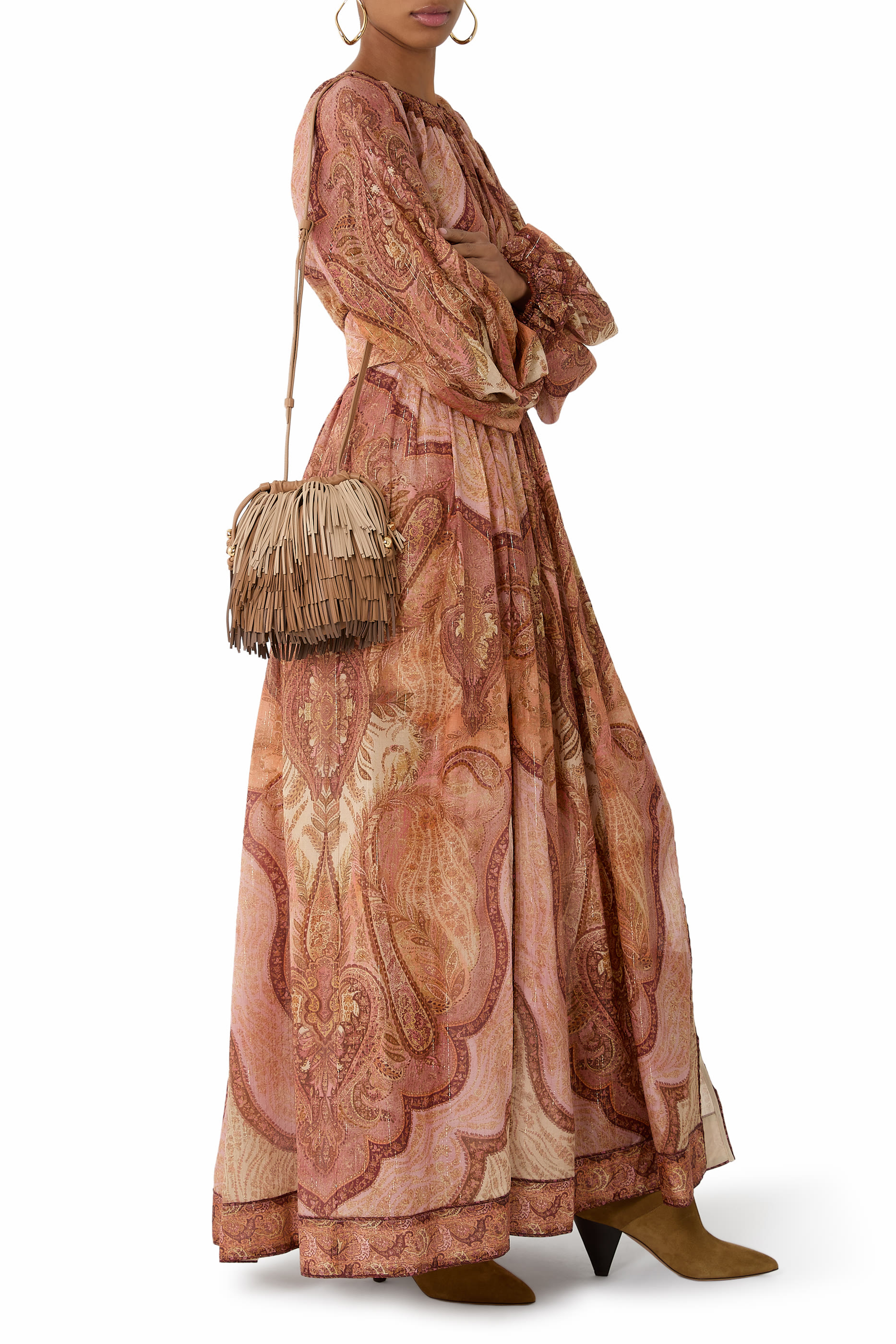 حقيبة كروس بودي مزينة بشراشيب