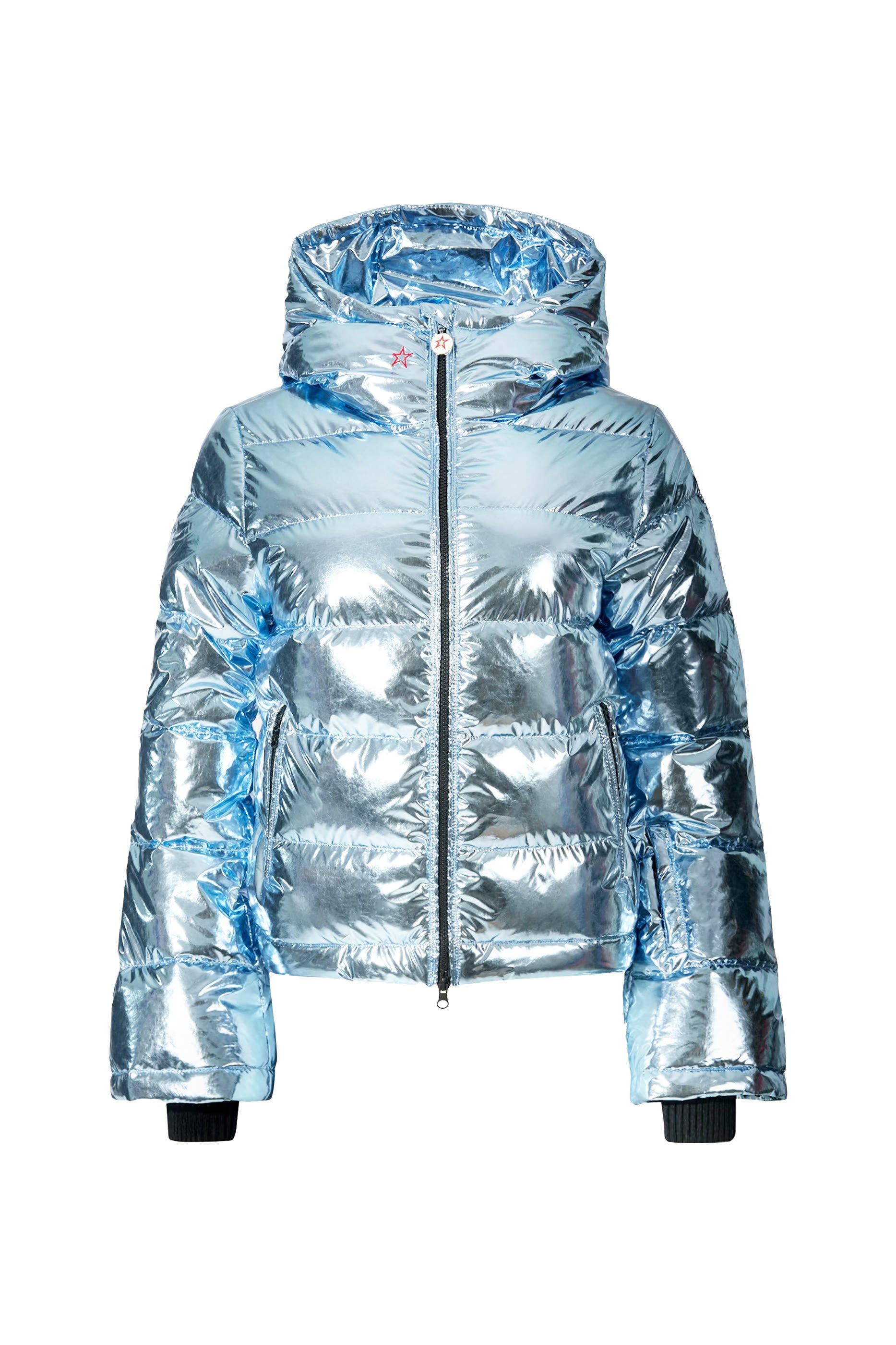 جاكيت بولار بقصة واسعة وتصميم مبطن قماش لامع