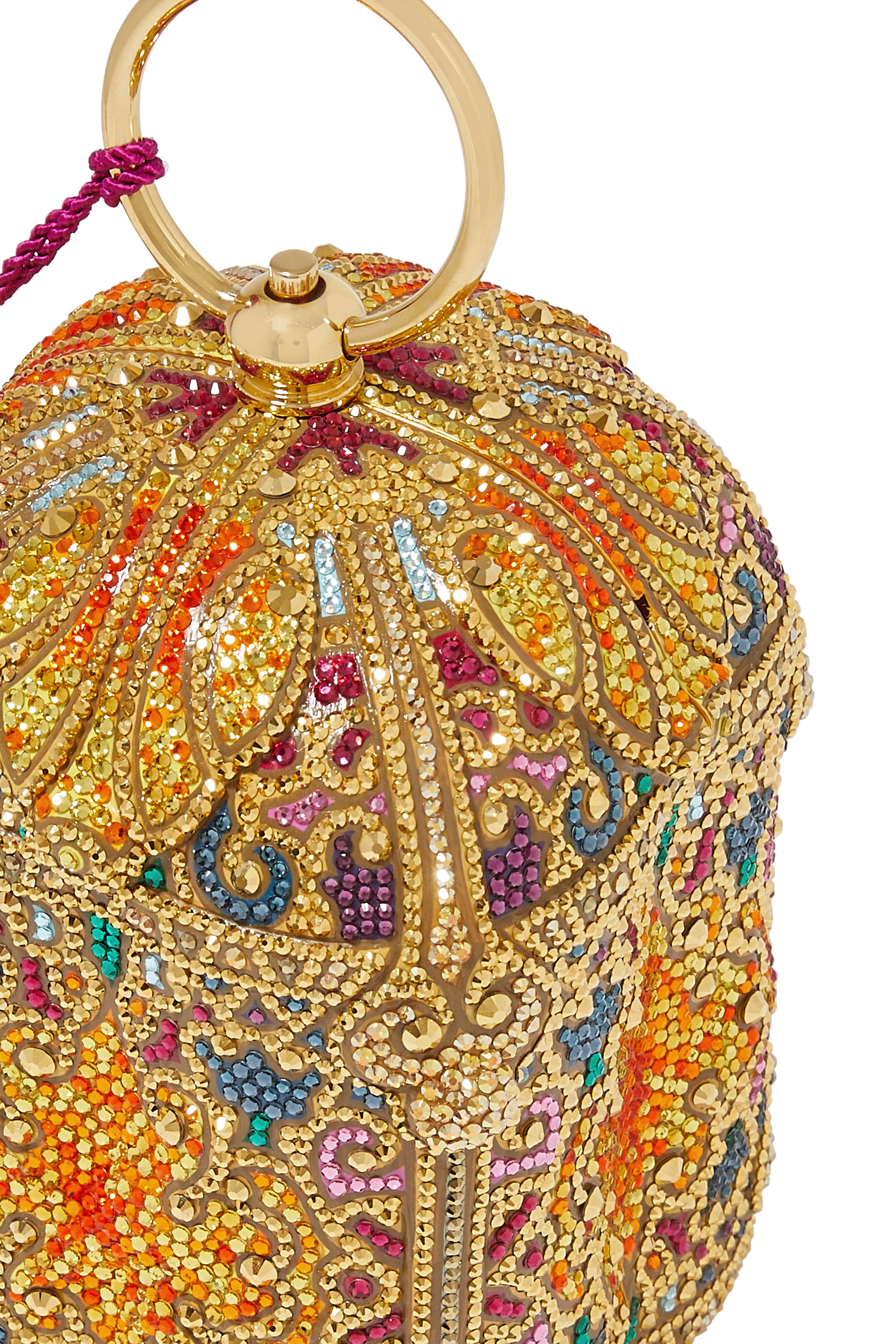 حقيب كلاتش لانتارن ديفاين مرصع بكريستال