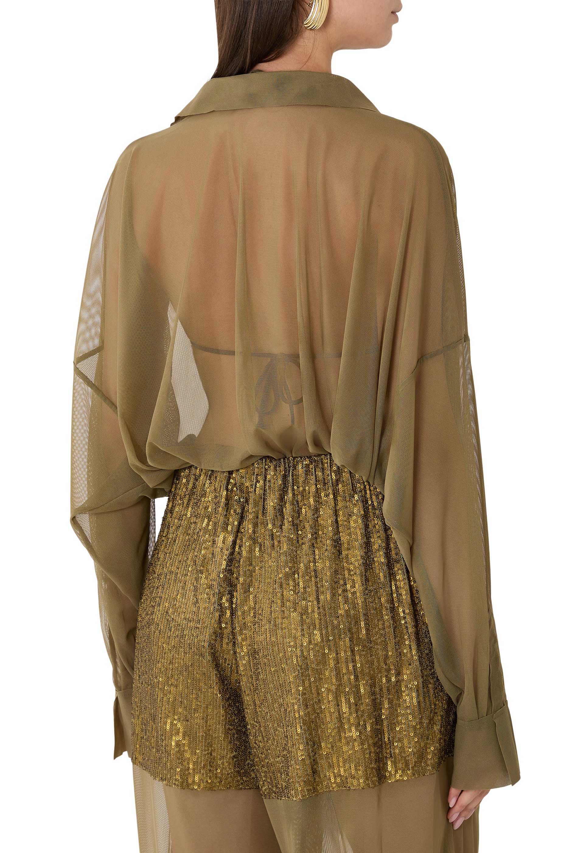 بودي سوت بتصميم قميص بويفرند بقصة فضفاضة جدا