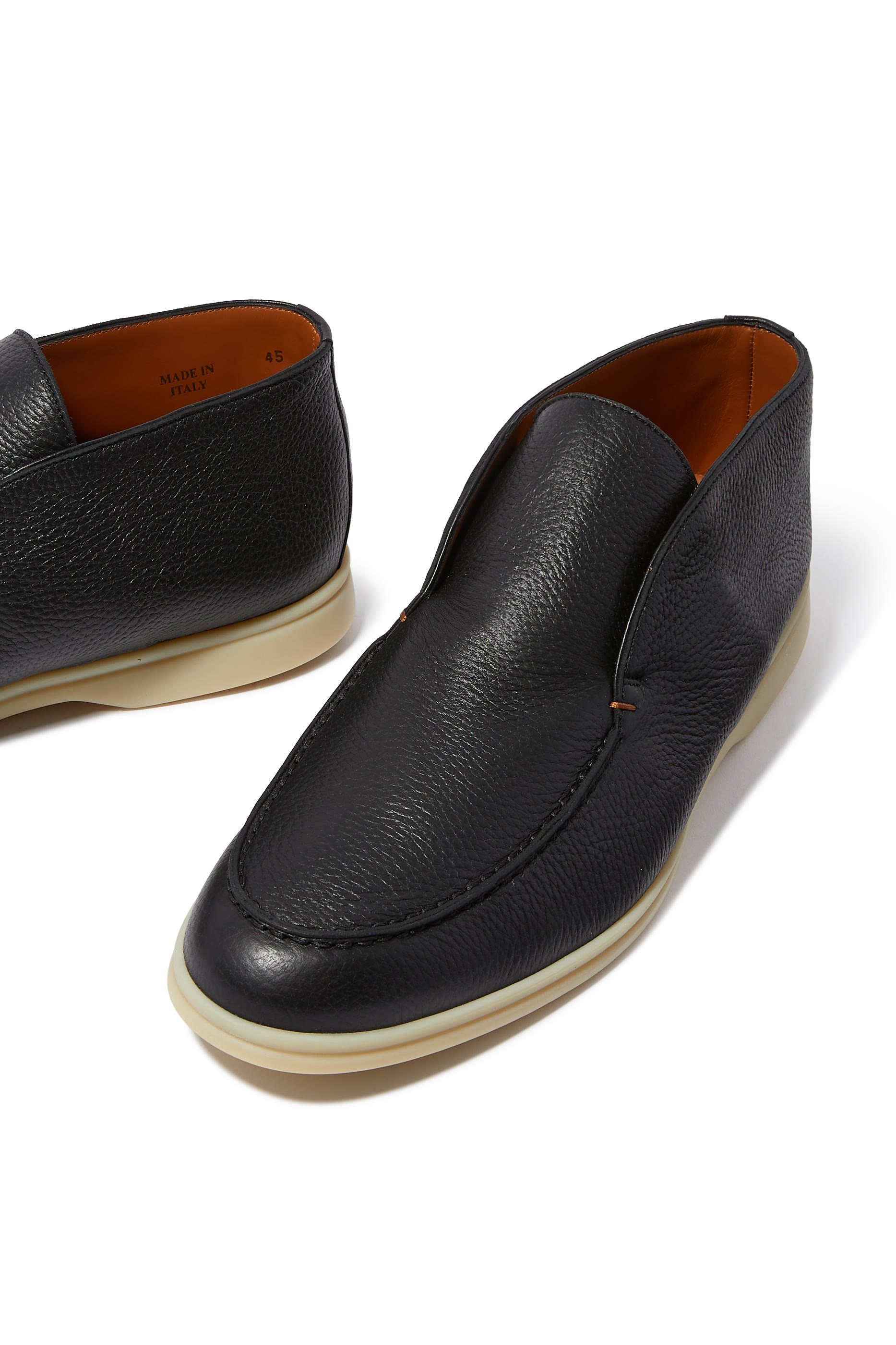 بوت بطول الكاحل جلد