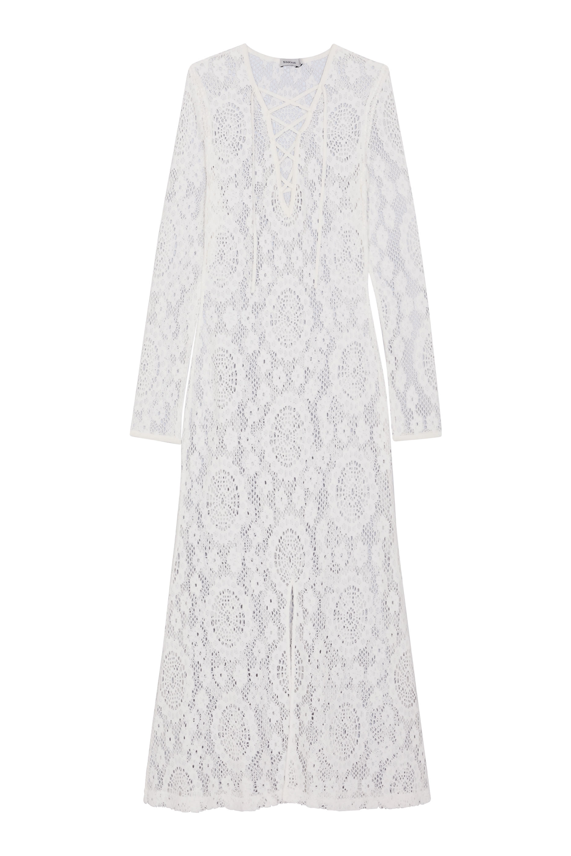 فستان هاوثورن بأربطة متوسط الطول