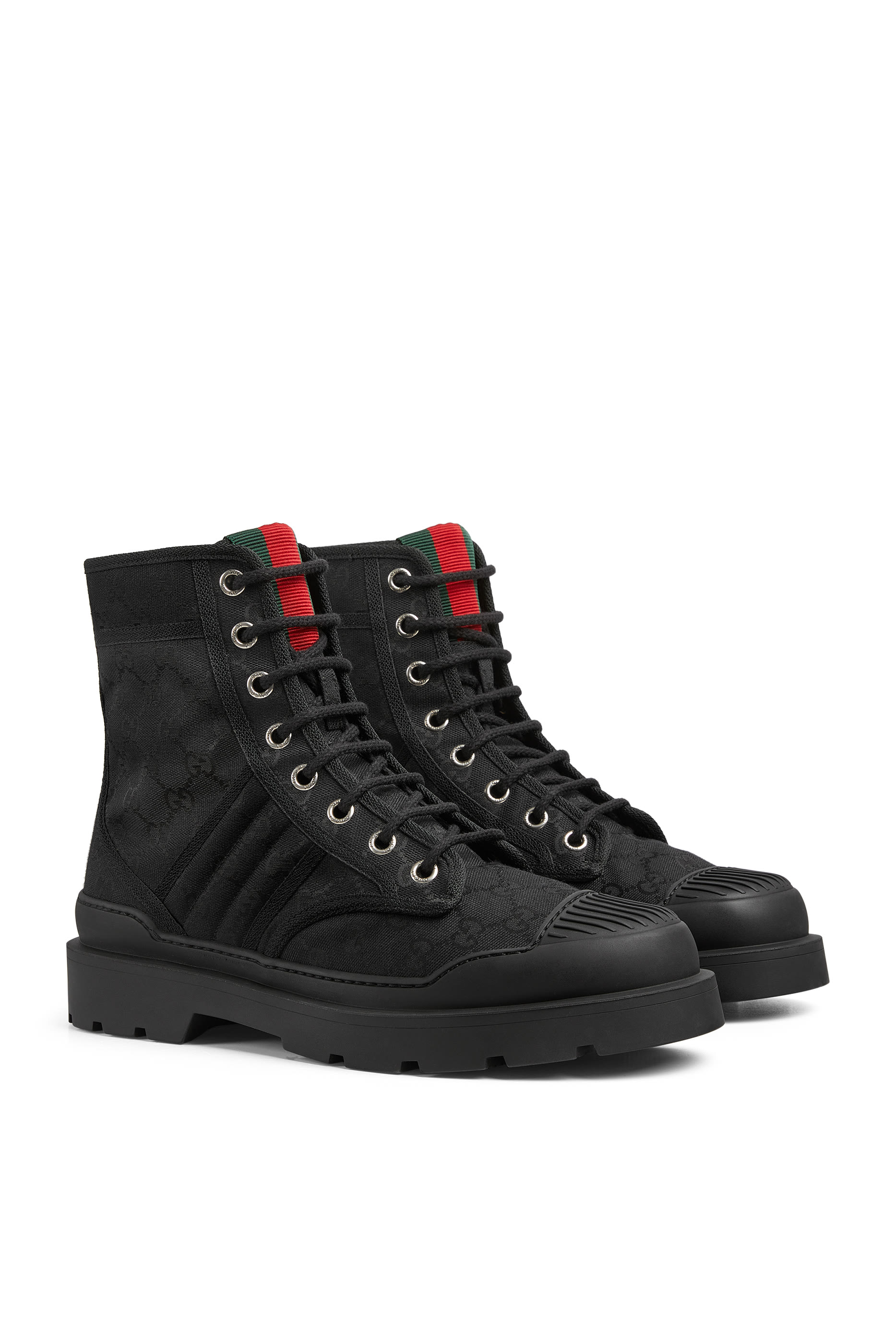 حذاء بوت مزين بشريط ويب