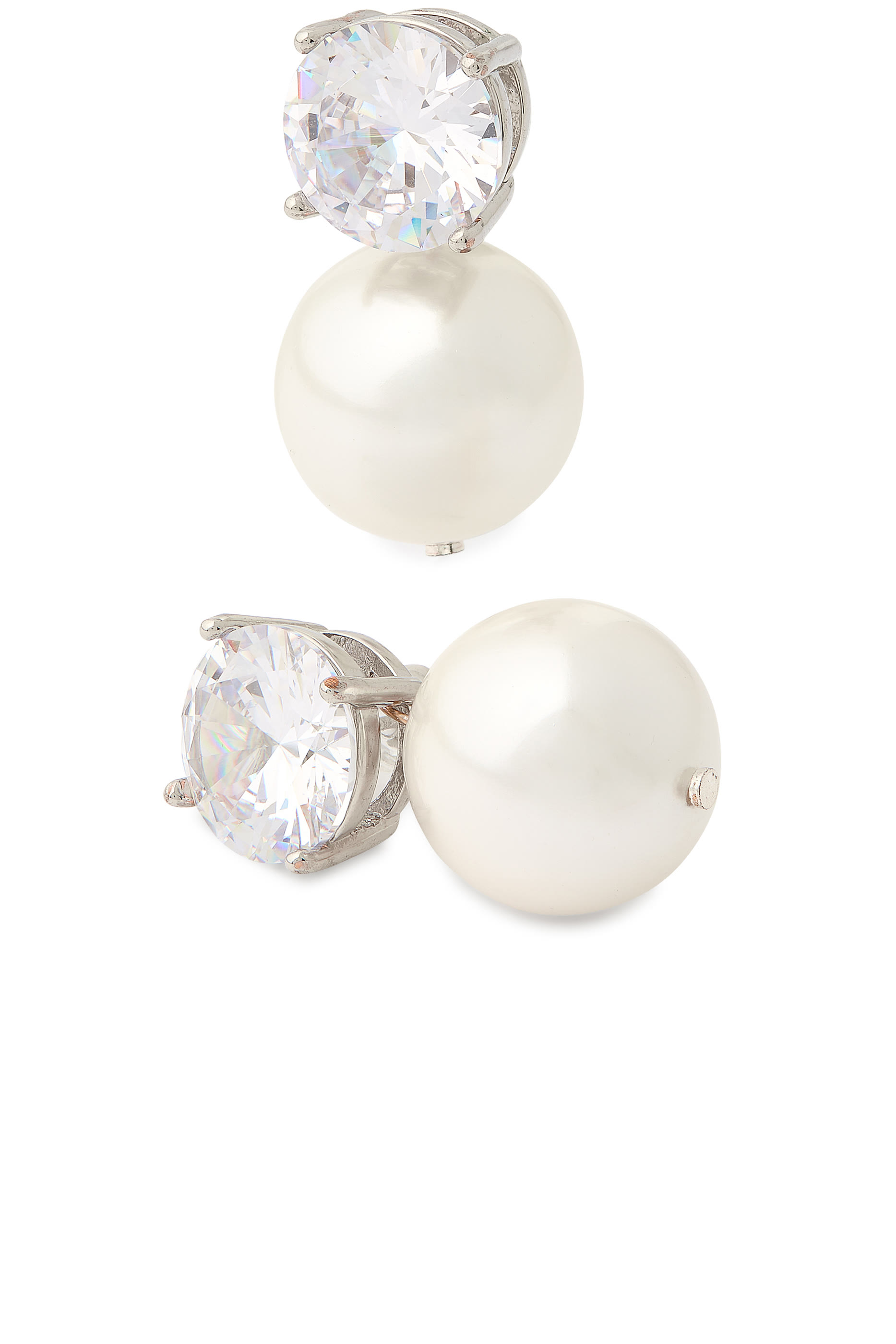 أقراط كليو كبيرة مرصعة بأحجار زركونيا مكعبة، فضة إسترلينية