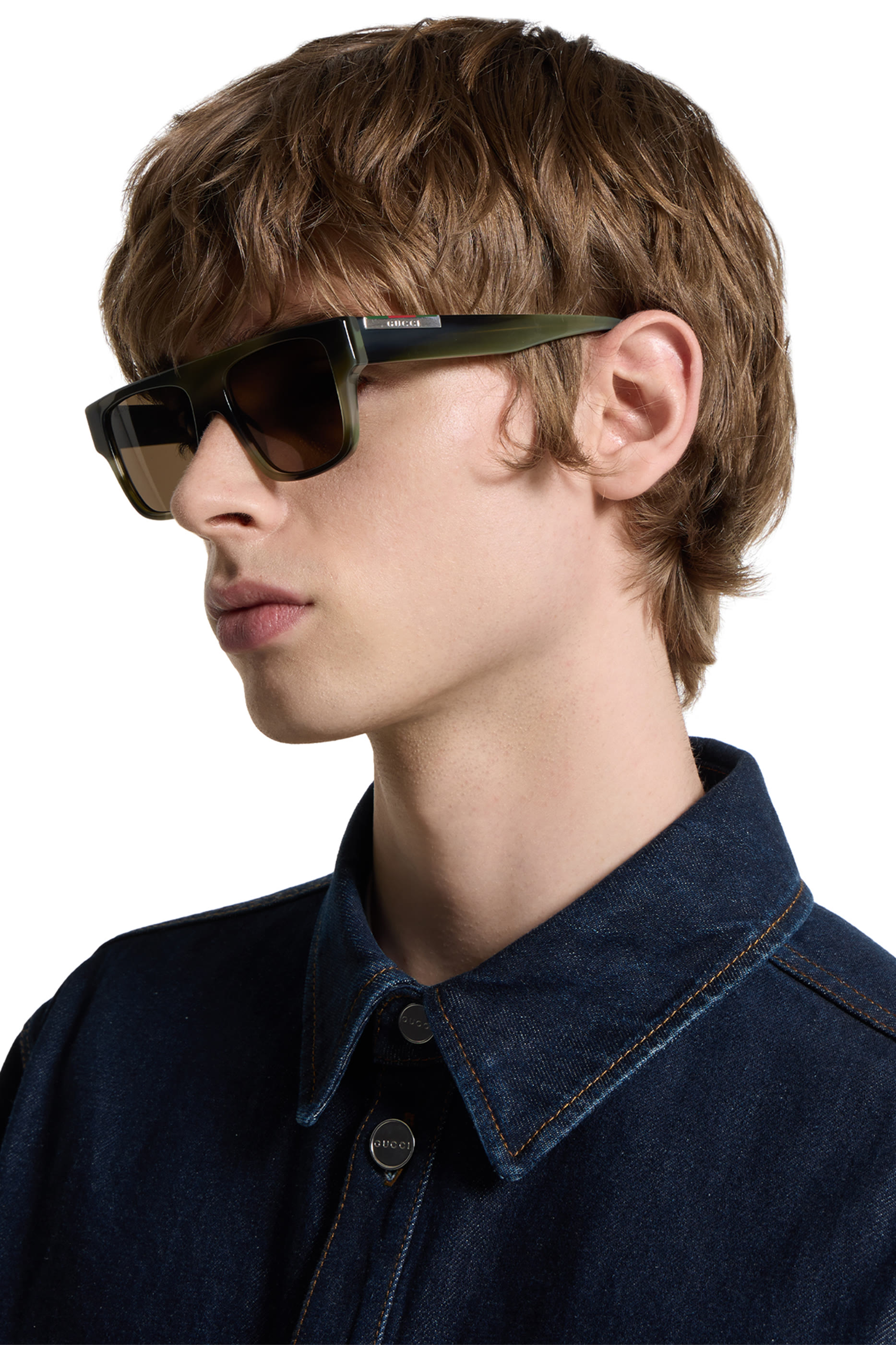 GG1960S Rectangular Frame Sunglasses