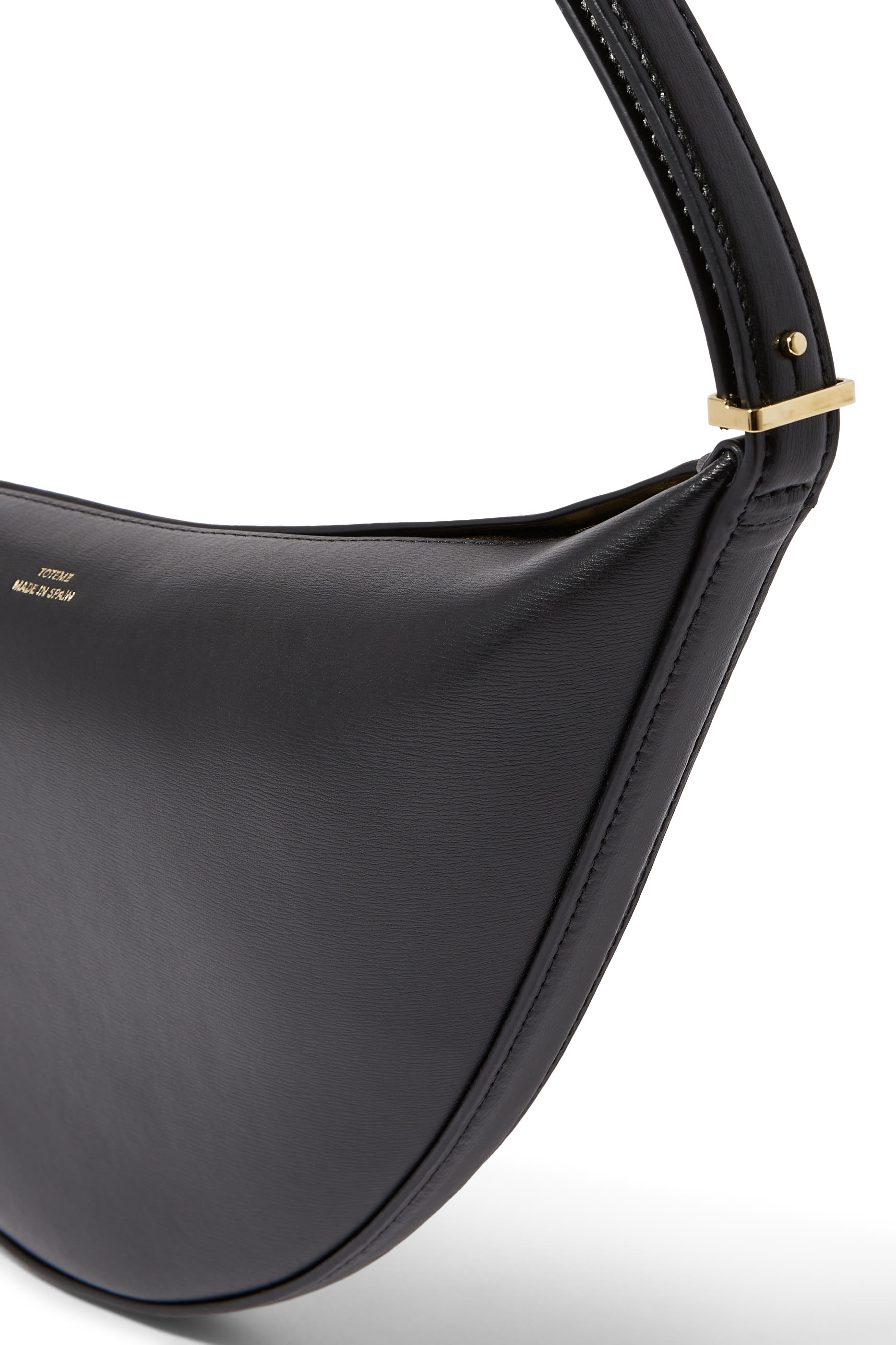 حقيبة سلينغ بتصميم مقوس جلد