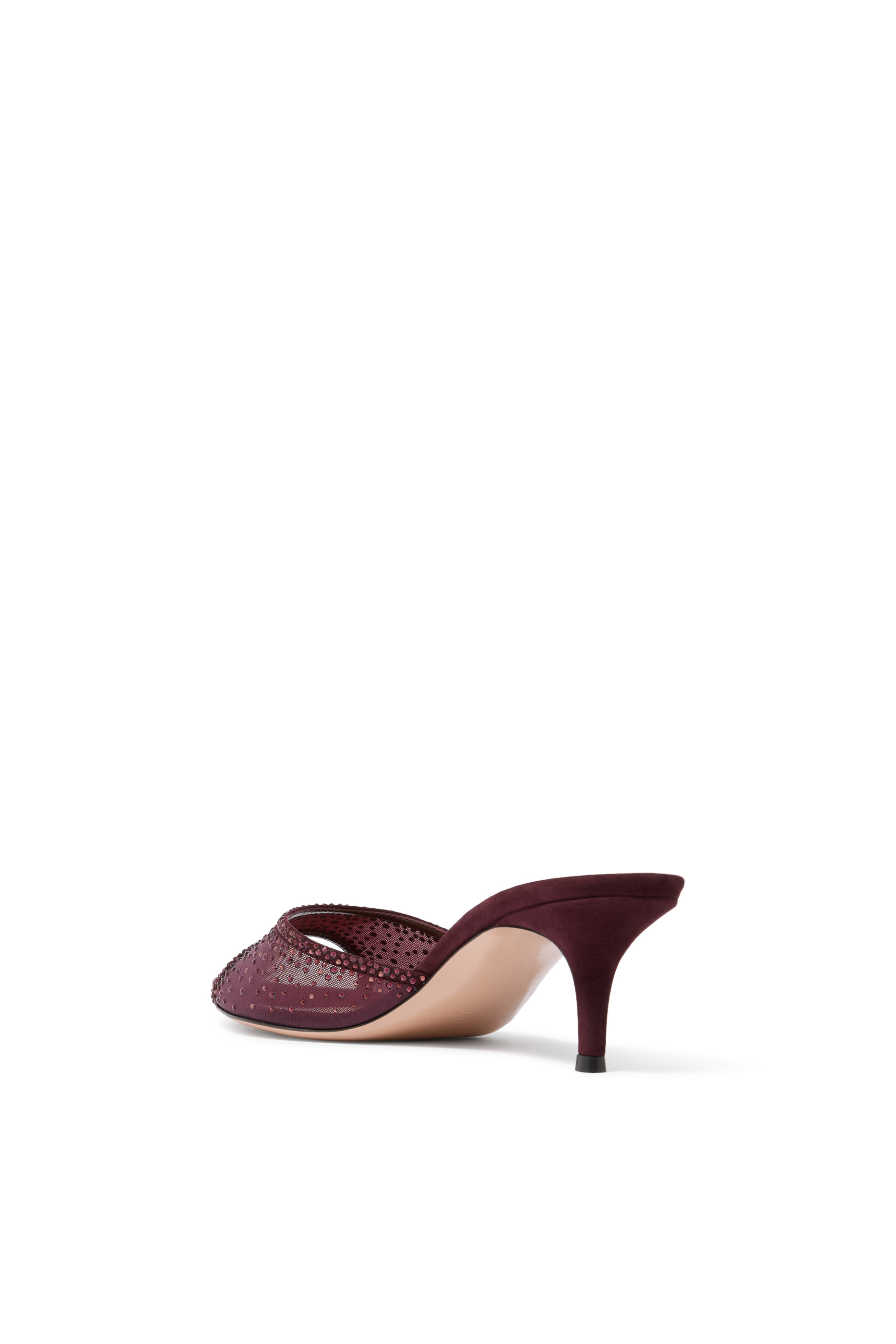 حذاء مفتوح رانيا 55 مزين أورجانزا وشمواه