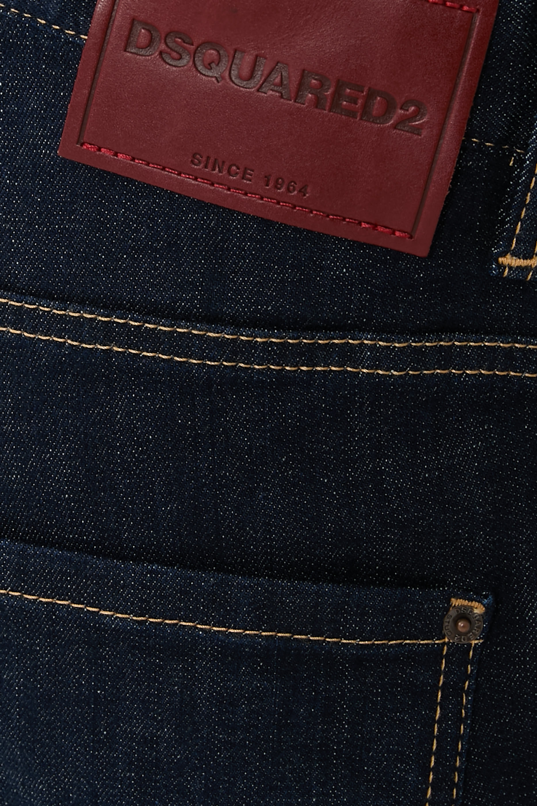 Dark Rinse Wash Skater Jeans