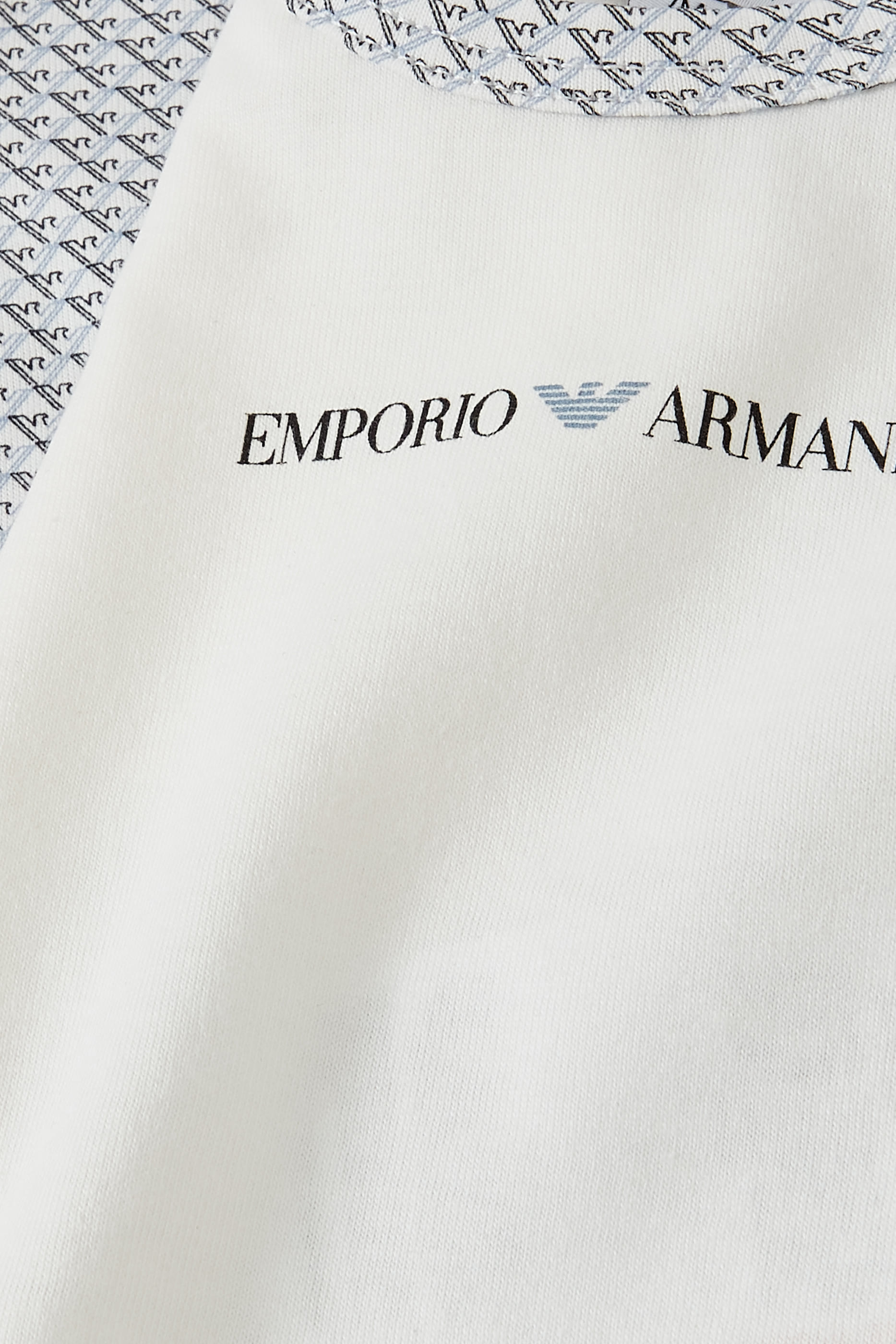 طقم لباس قطعة واحدة بشعار النسر والماركة، قطعتان